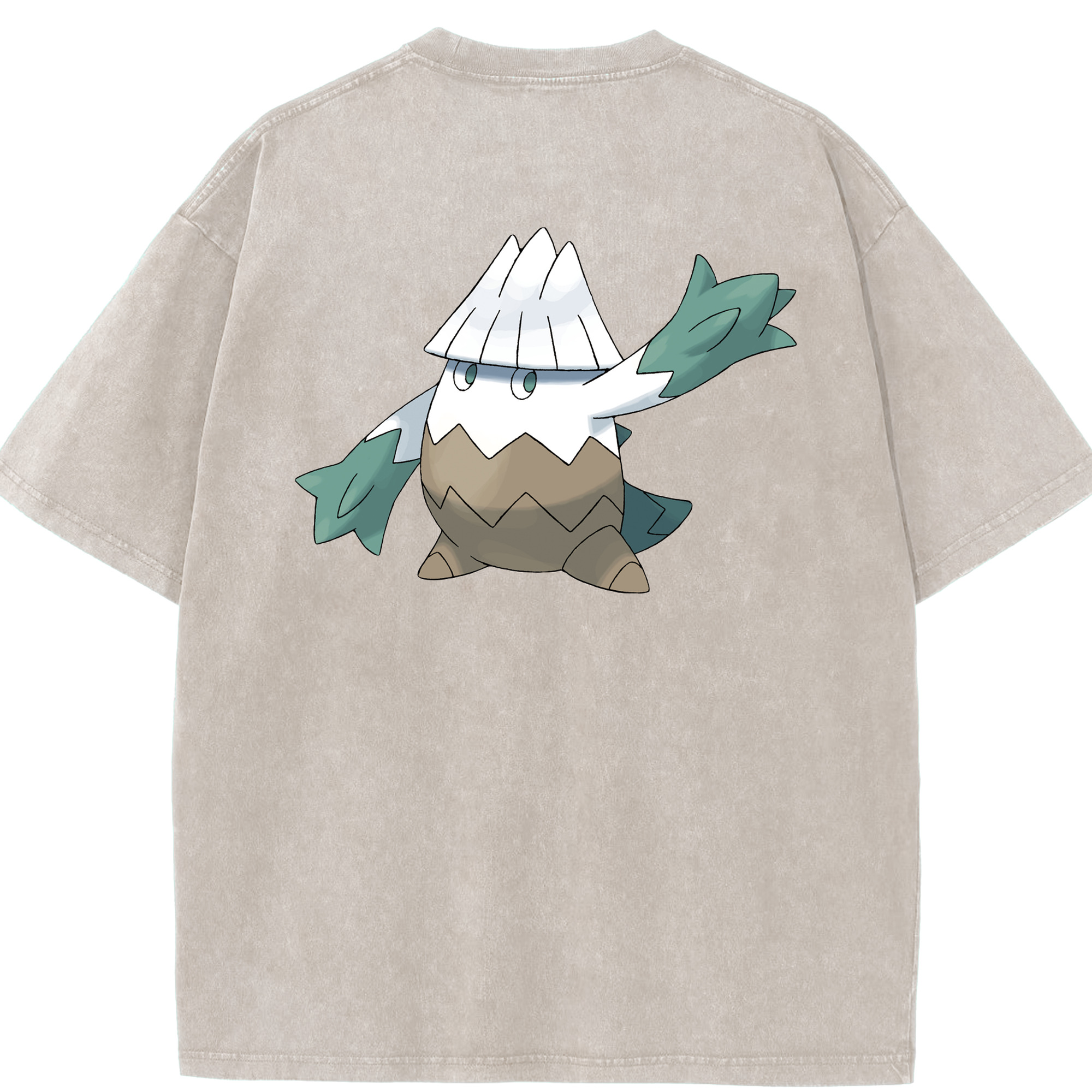 （画像用） ポケットモンスター Pokémon 綿100% ヴィンテージ風 半袖Tシャツ（背面プリント）
