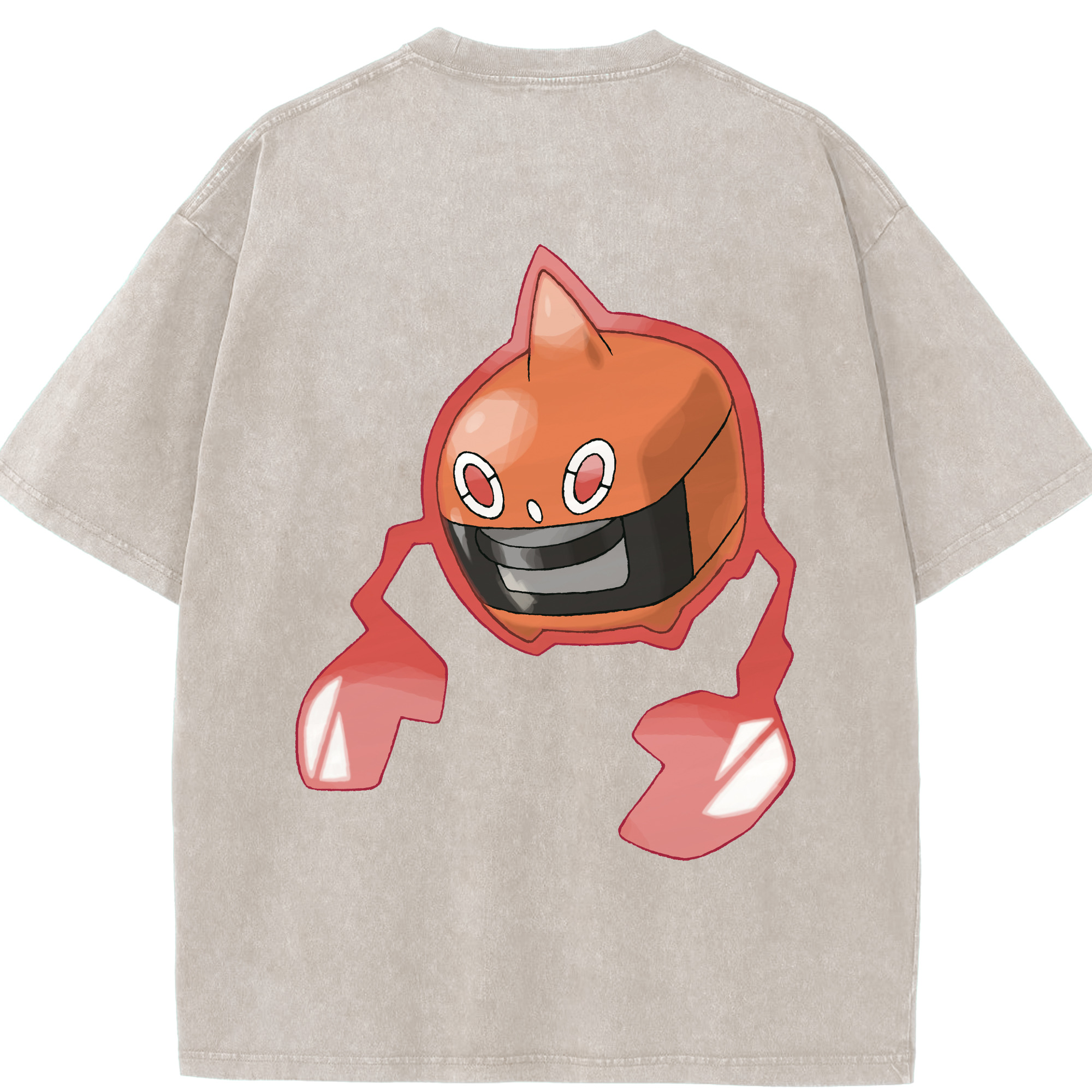 （画像用） ポケットモンスター Pokémon 綿100% ヴィンテージ風 半袖Tシャツ（背面プリント）