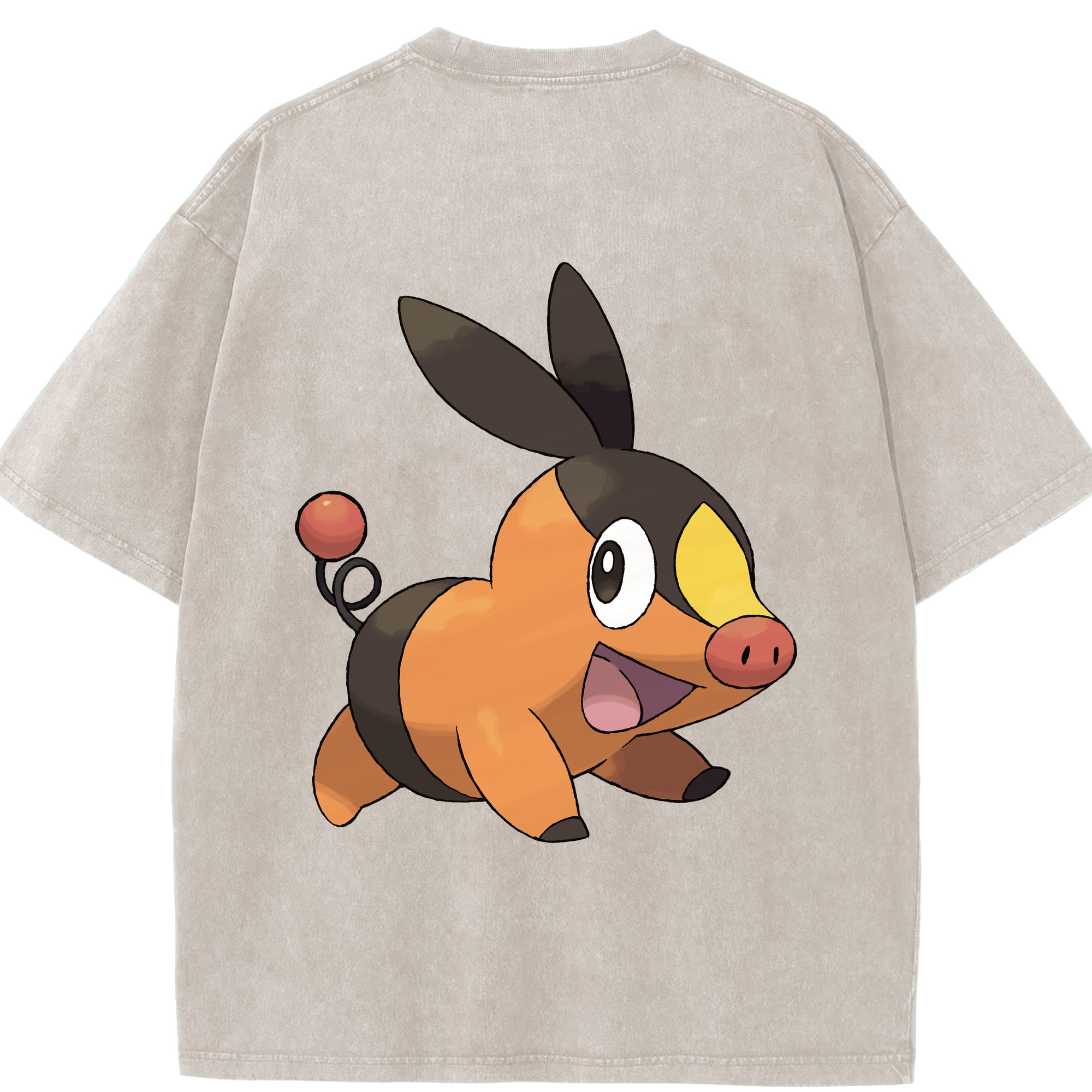 （画像用） ポケットモンスター Pokémon 綿100% ヴィンテージ風 半袖Tシャツ（背面プリント）