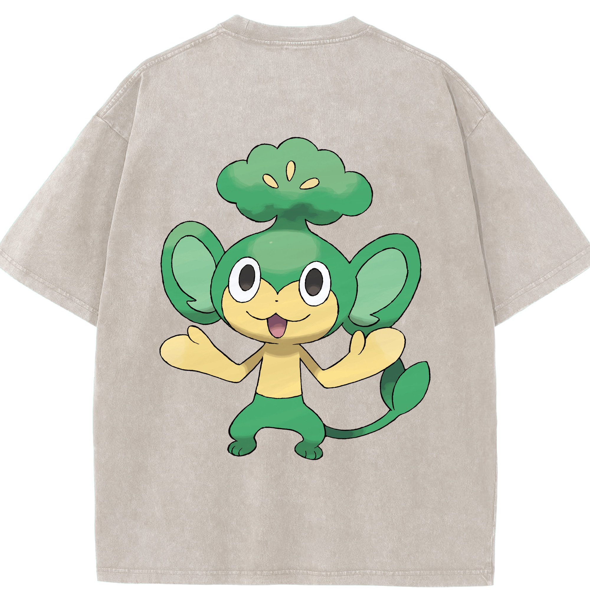 （画像用） ポケットモンスター Pokémon 綿100% ヴィンテージ風 半袖Tシャツ（背面プリント）