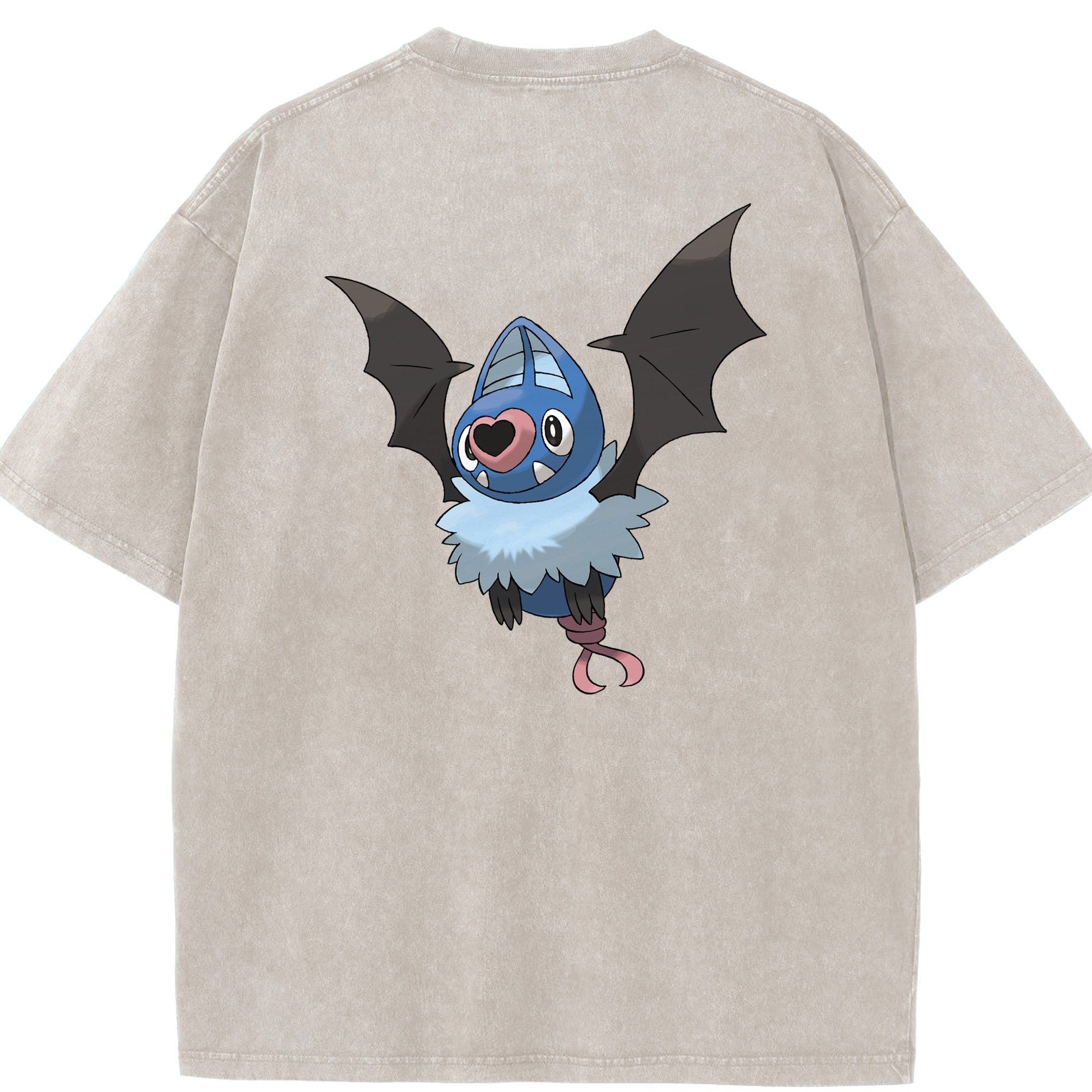（画像用） ポケットモンスター Pokémon 綿100% ヴィンテージ風 半袖Tシャツ（背面プリント）