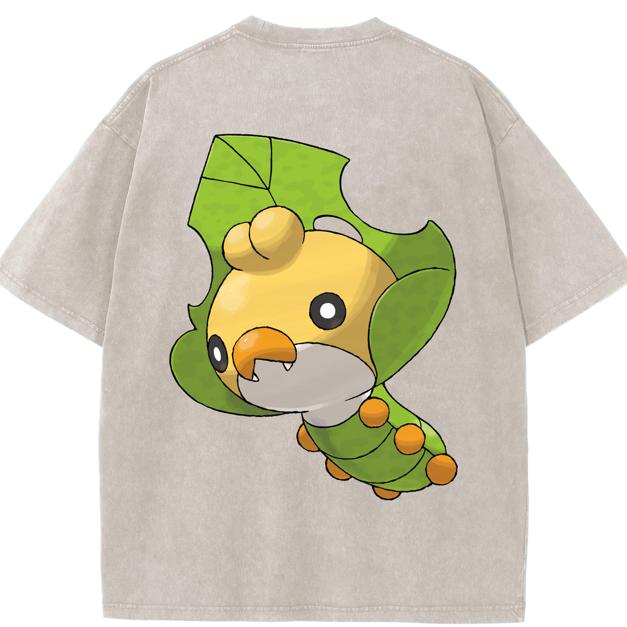 （画像用） ポケットモンスター Pokémon 綿100% ヴィンテージ風 半袖Tシャツ（背面プリント）