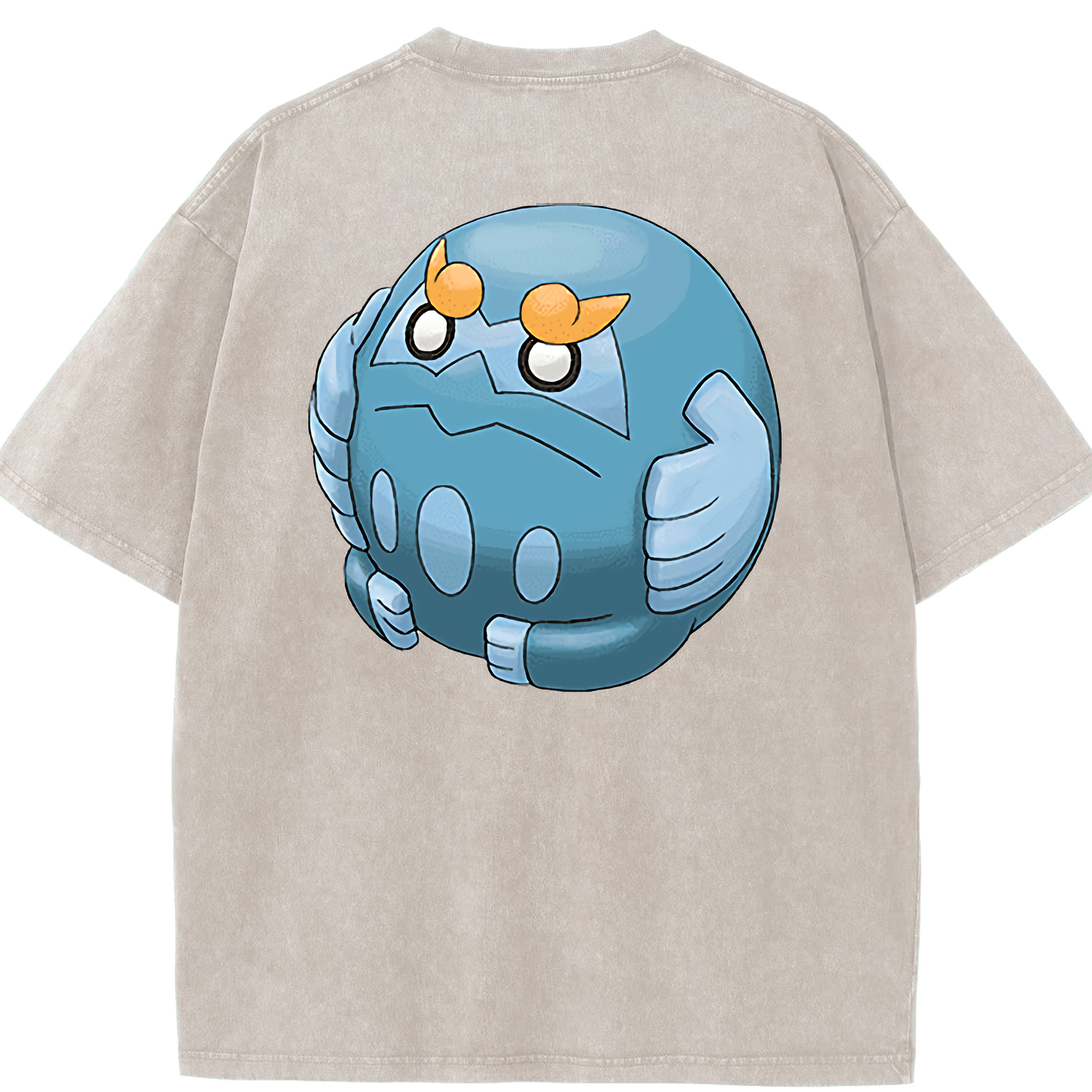 （画像用） ポケットモンスター Pokémon 綿100% ヴィンテージ風 半袖Tシャツ（背面プリント）