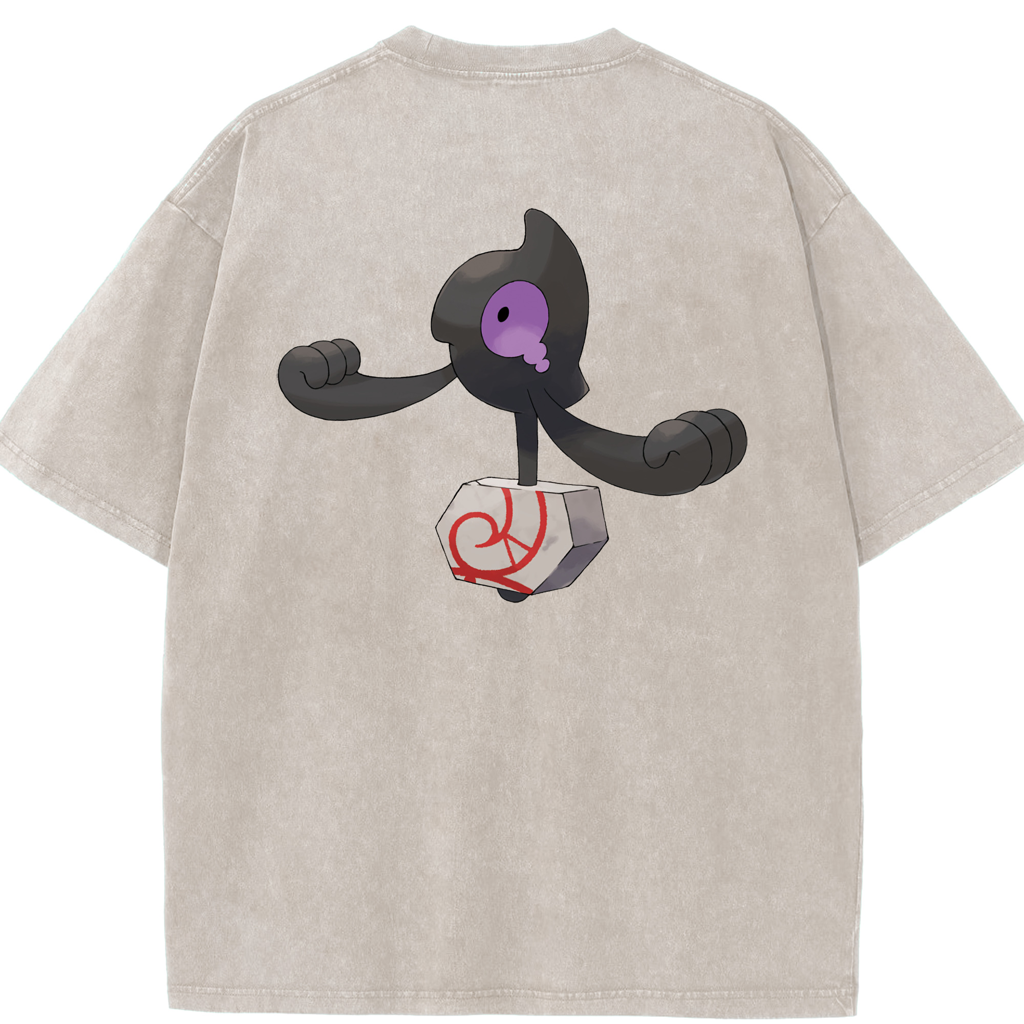（画像用） ポケットモンスター Pokémon 綿100% ヴィンテージ風 半袖Tシャツ（背面プリント）