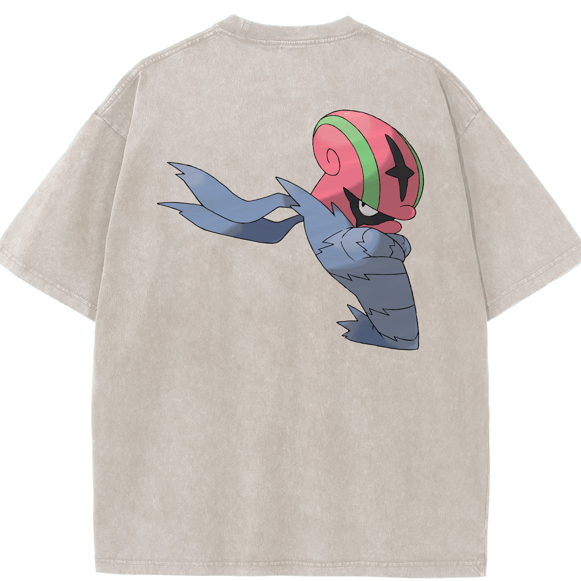 （画像用） ポケットモンスター Pokémon 綿100% ヴィンテージ風 半袖Tシャツ（背面プリント）