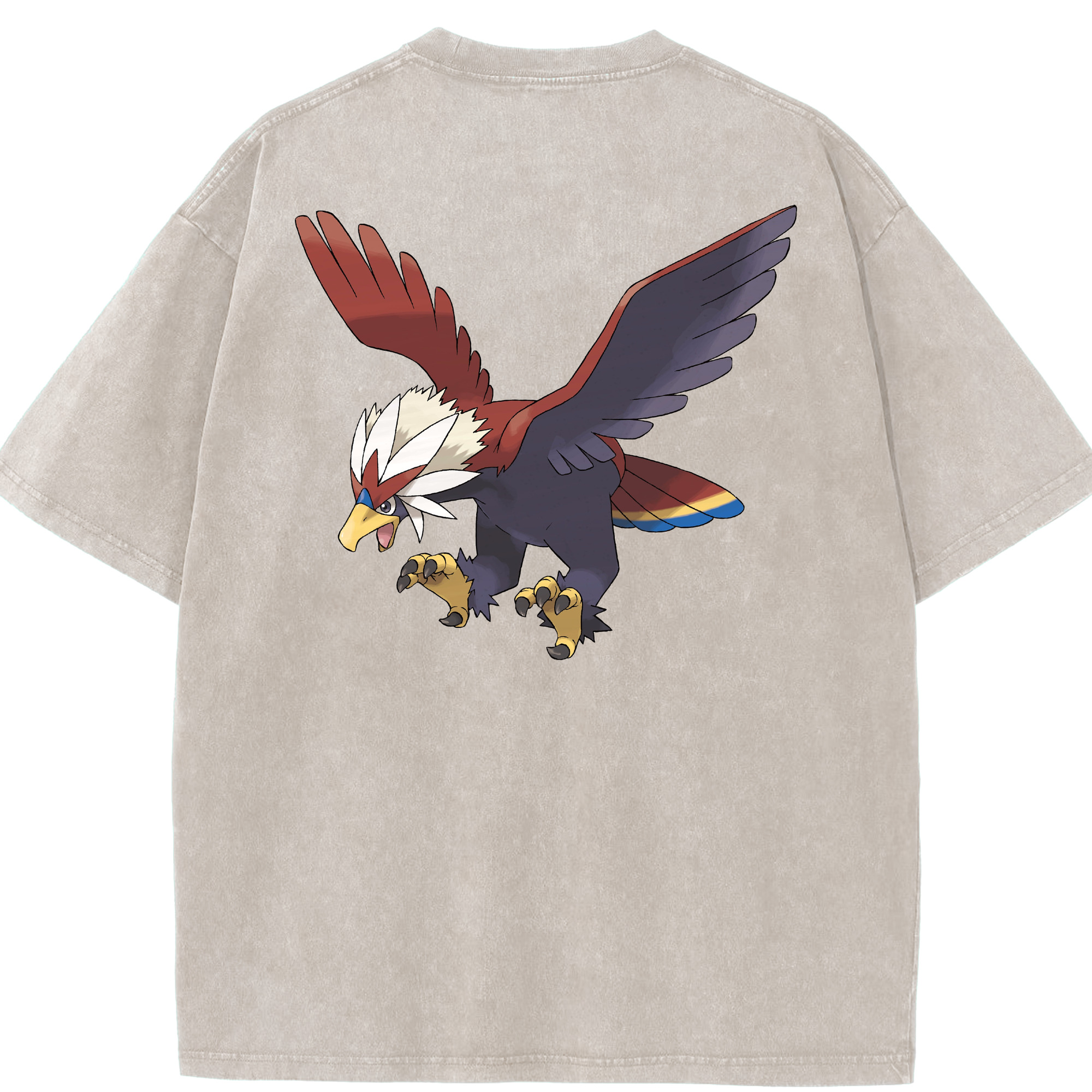（画像用） ポケットモンスター Pokémon 綿100% ヴィンテージ風 半袖Tシャツ（背面プリント）