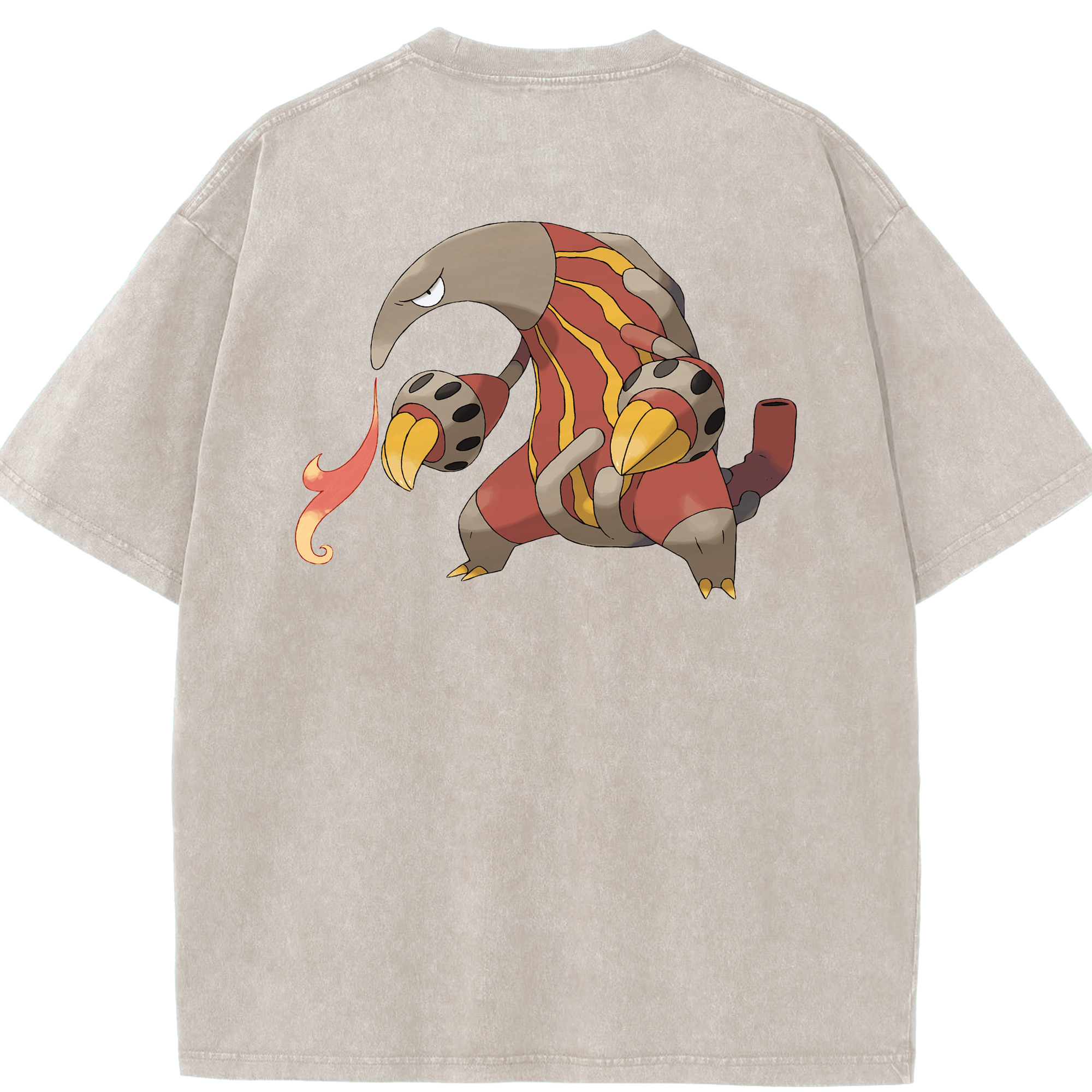 （画像用） ポケットモンスター Pokémon 綿100% ヴィンテージ風 半袖Tシャツ（背面プリント）