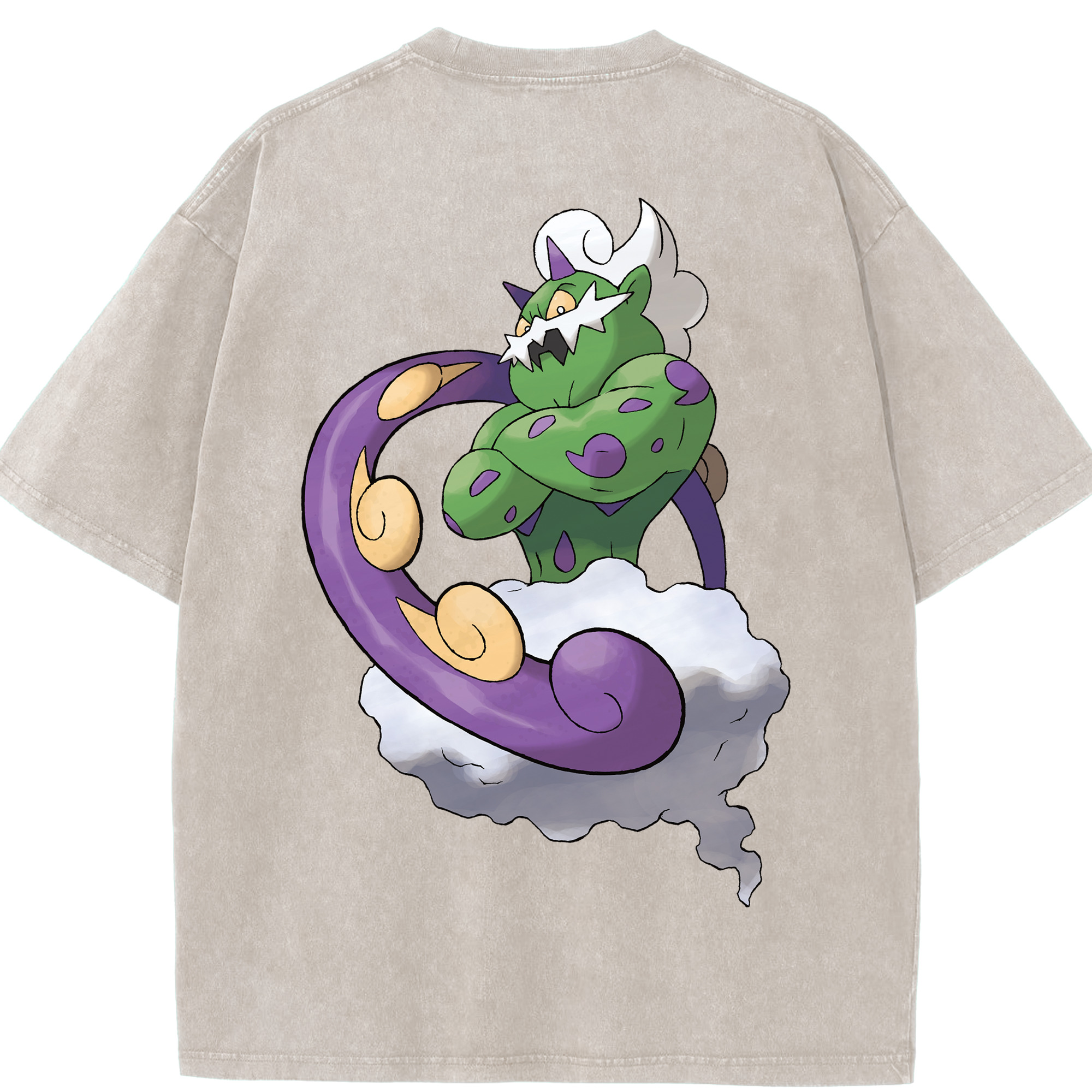 （画像用） ポケットモンスター Pokémon 綿100% ヴィンテージ風 半袖Tシャツ（背面プリント）