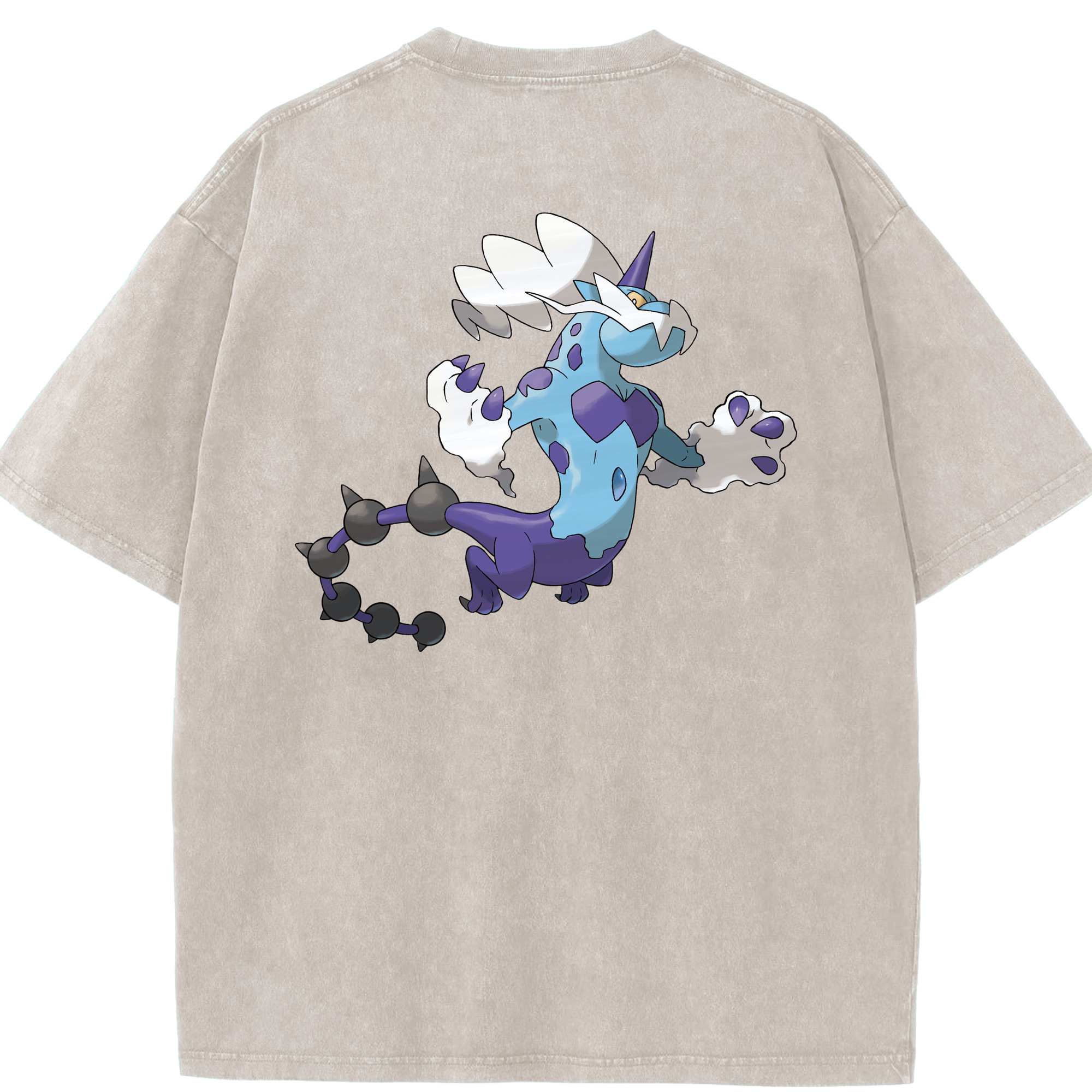 （画像用） ポケットモンスター Pokémon 綿100% ヴィンテージ風 半袖Tシャツ（背面プリント）
