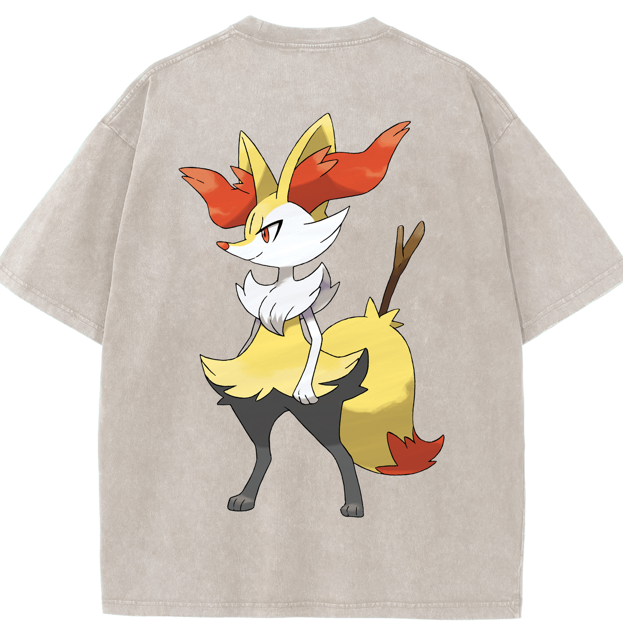 （画像用） ポケットモンスター Pokémon 綿100% ヴィンテージ風 半袖Tシャツ（背面プリント）