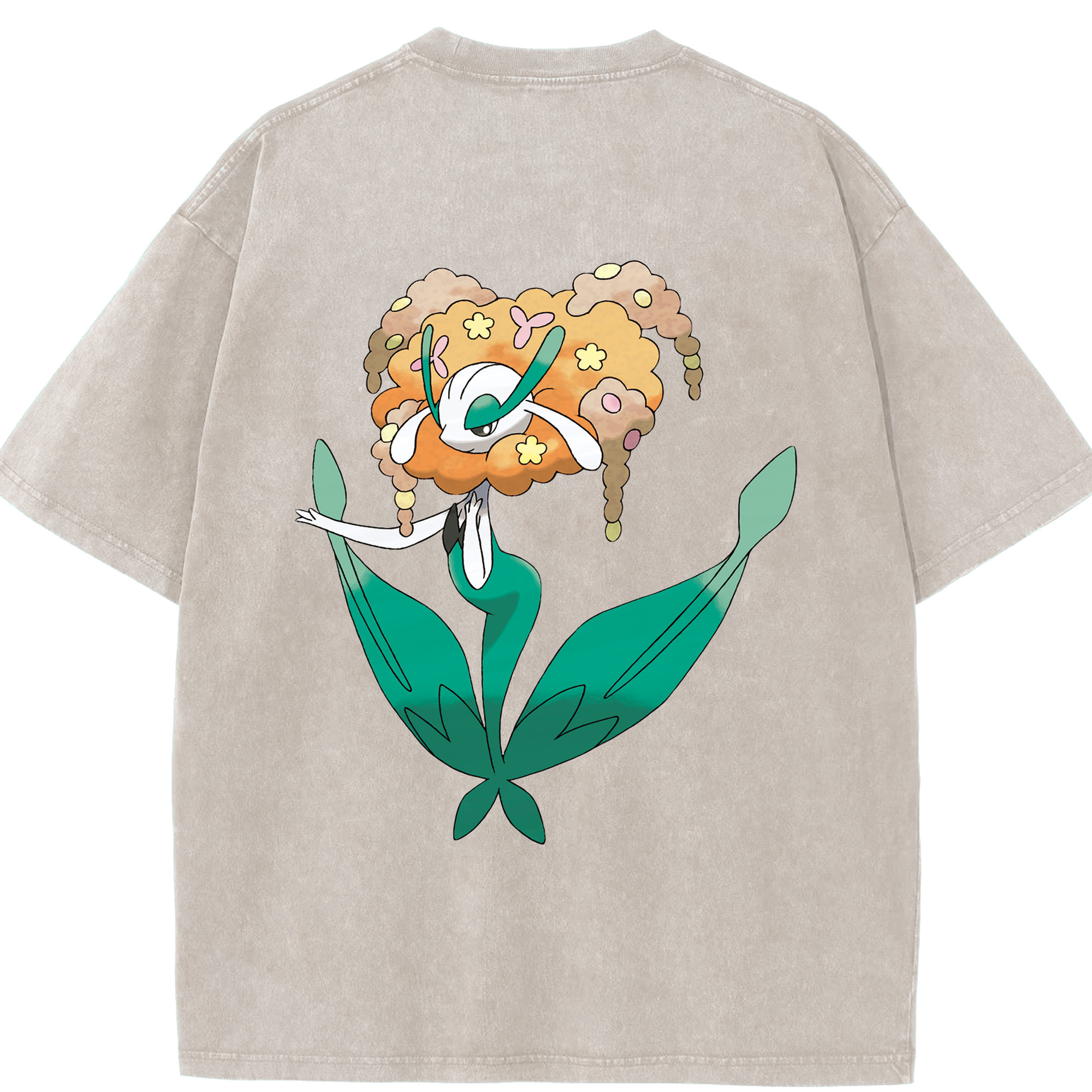 （画像用） ポケットモンスター Pokémon 綿100% ヴィンテージ風 半袖Tシャツ（背面プリント）