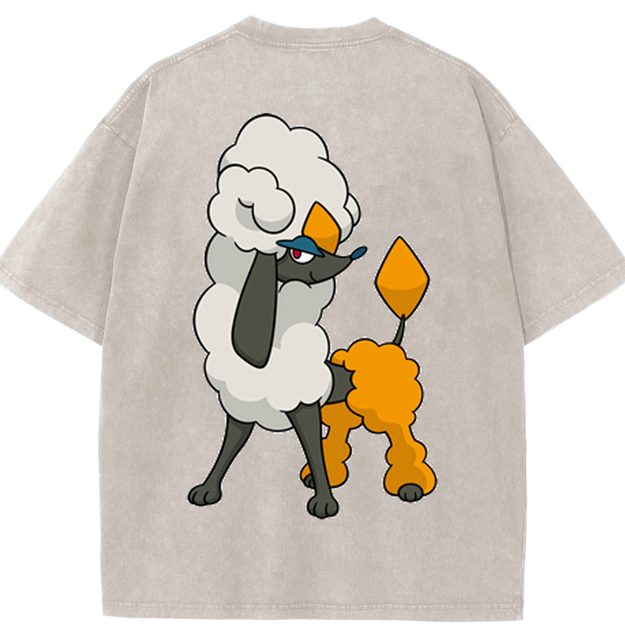 （画像用） ポケットモンスター Pokémon 綿100% ヴィンテージ風 半袖Tシャツ（背面プリント）