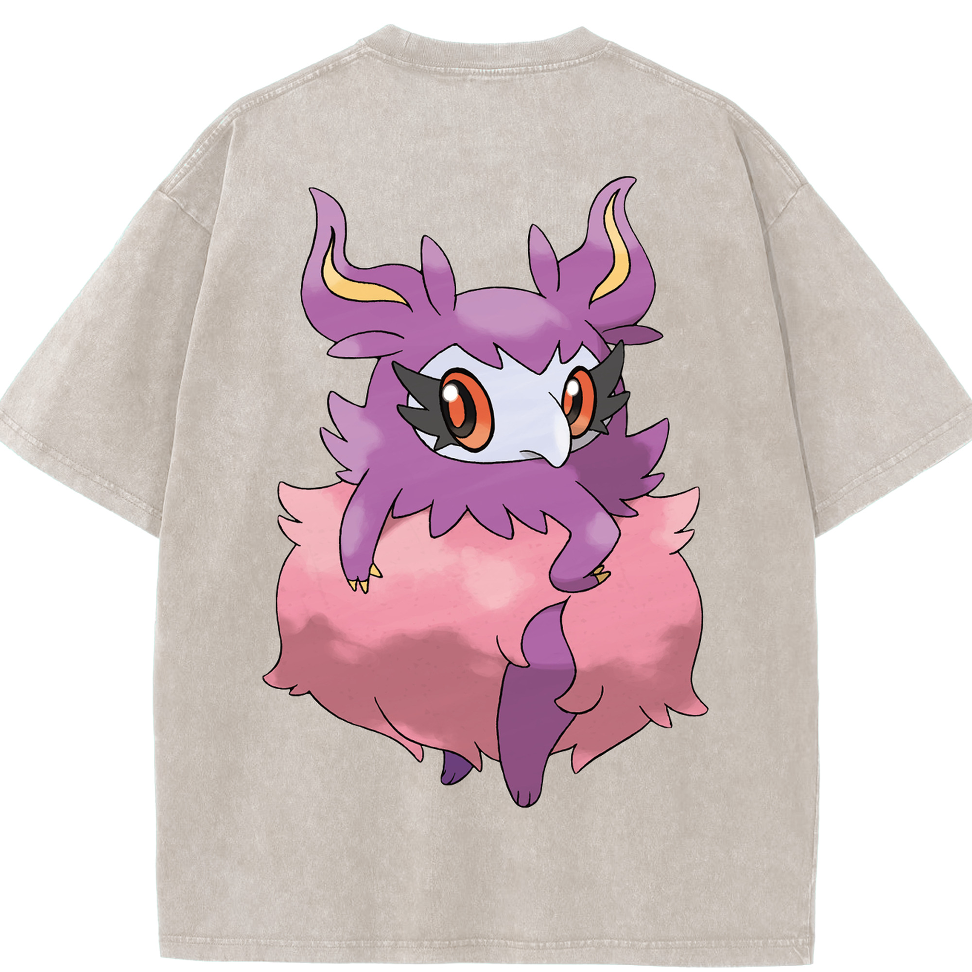 （画像用） ポケットモンスター Pokémon 綿100% ヴィンテージ風 半袖Tシャツ（背面プリント）