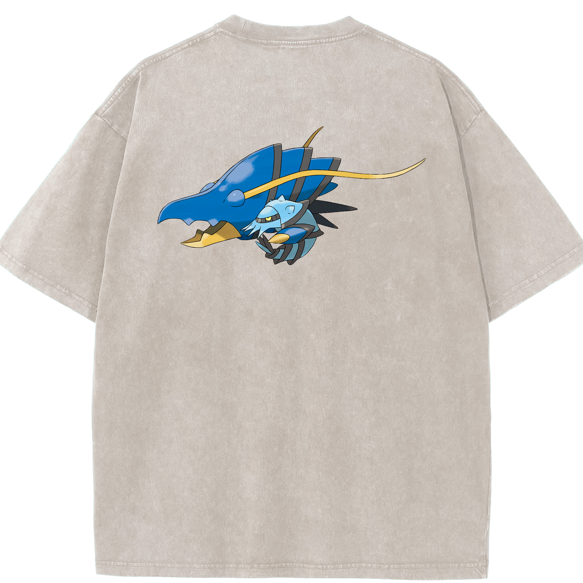 （画像用） ポケットモンスター Pokémon 綿100% ヴィンテージ風 半袖Tシャツ（背面プリント）