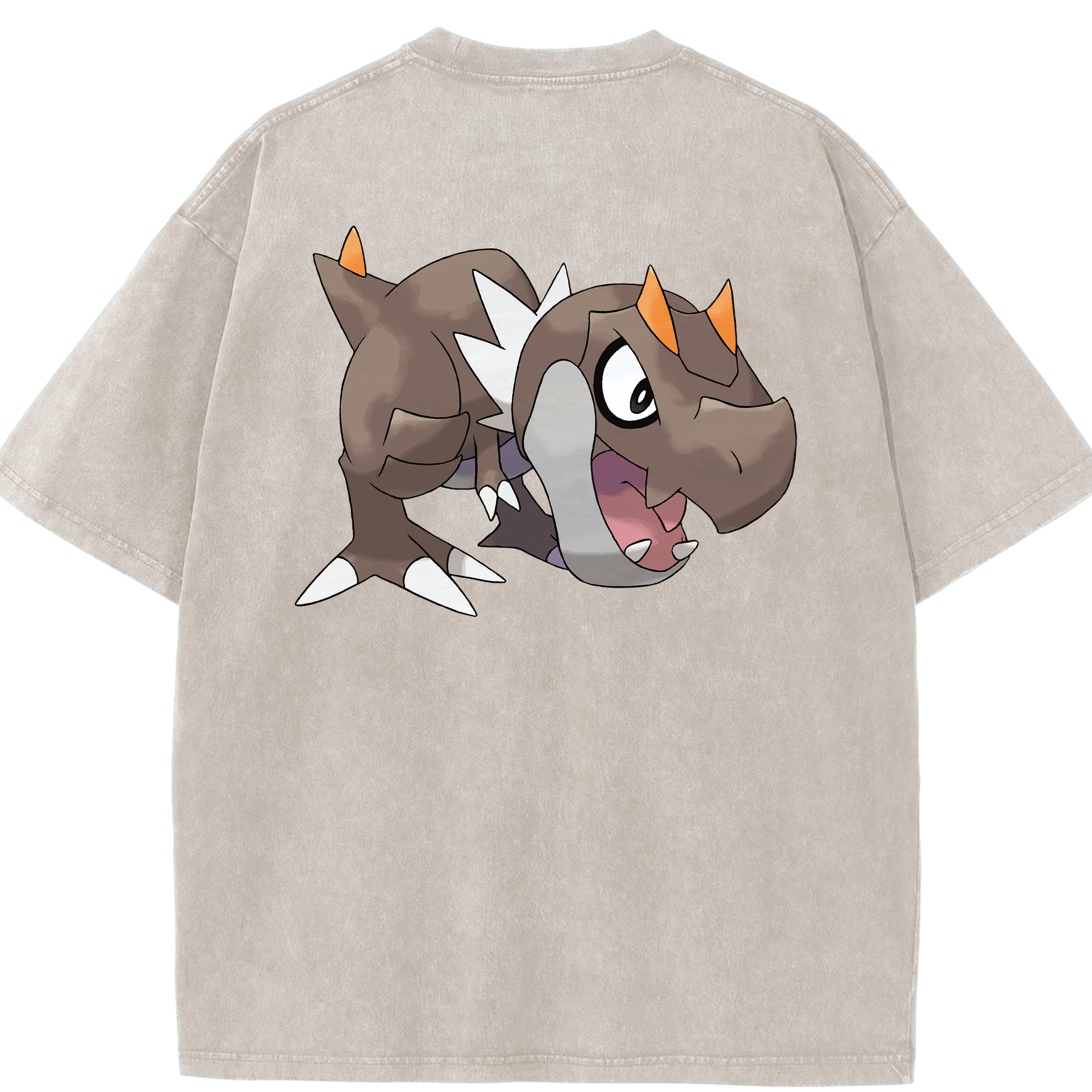 （画像用） ポケットモンスター Pokémon 綿100% ヴィンテージ風 半袖Tシャツ（背面プリント）