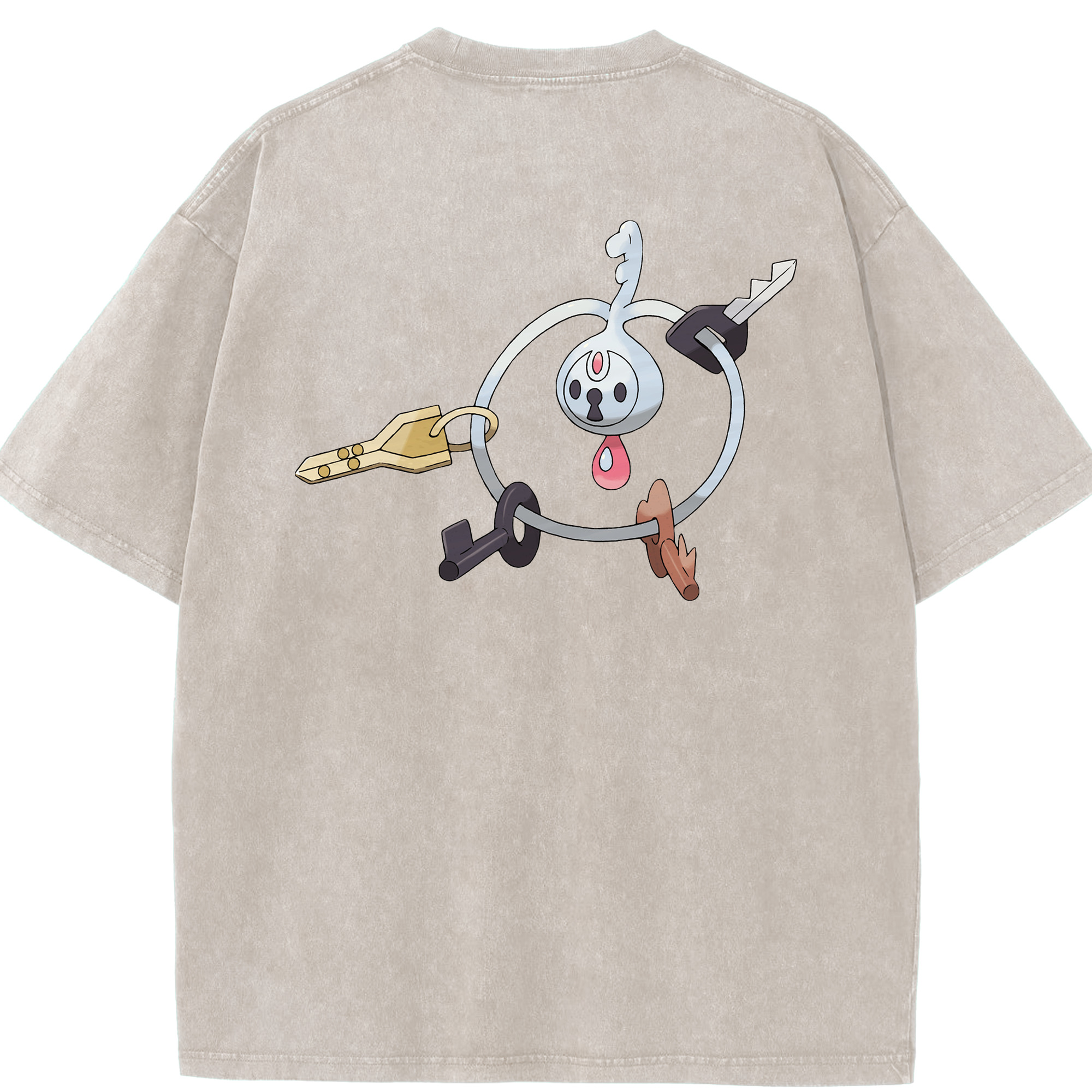 （画像用） ポケットモンスター Pokémon 綿100% ヴィンテージ風 半袖Tシャツ（背面プリント）