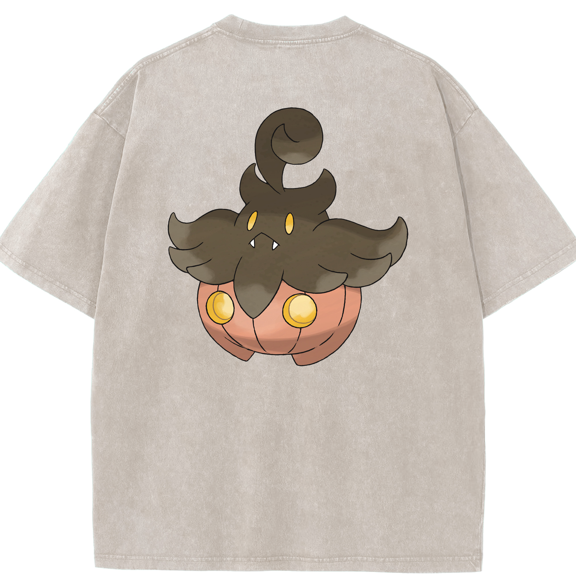 （画像用） ポケットモンスター Pokémon 綿100% ヴィンテージ風 半袖Tシャツ（背面プリント）