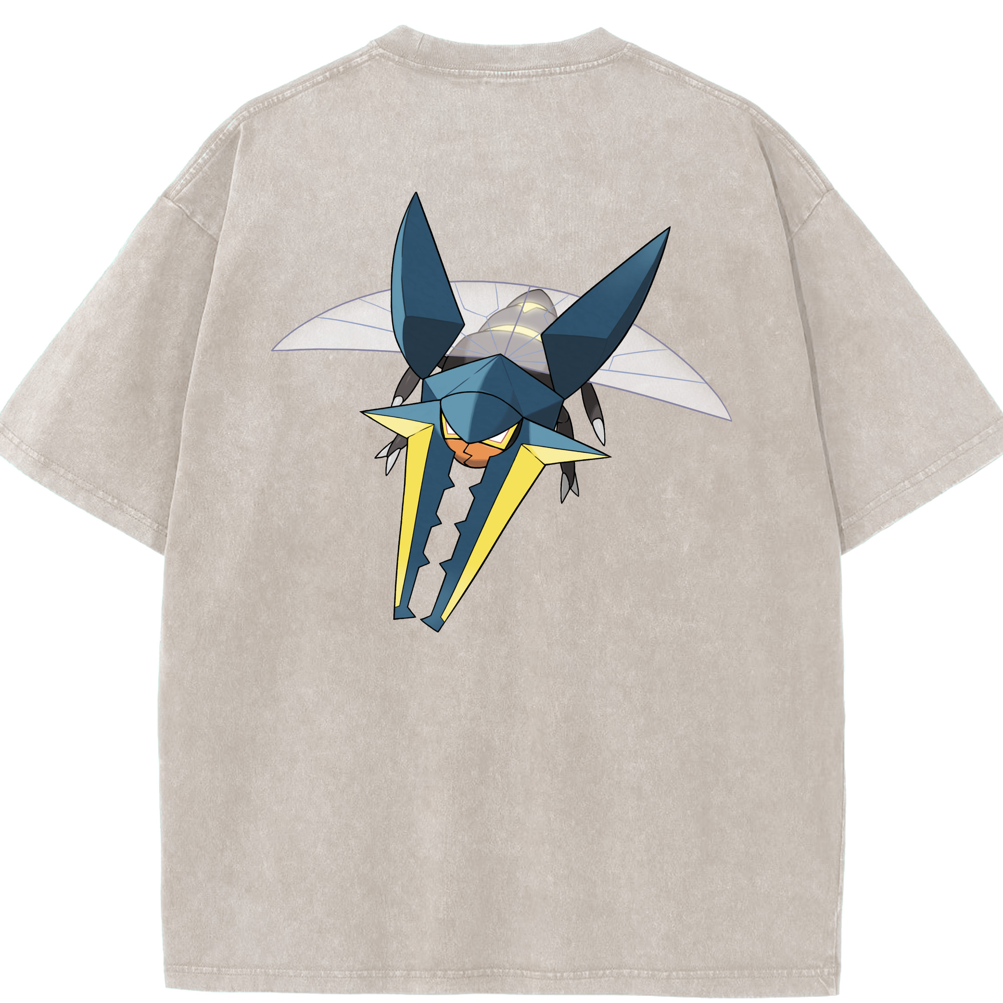 （画像用） ポケットモンスター Pokémon 綿100% ヴィンテージ風 半袖Tシャツ（背面プリント）