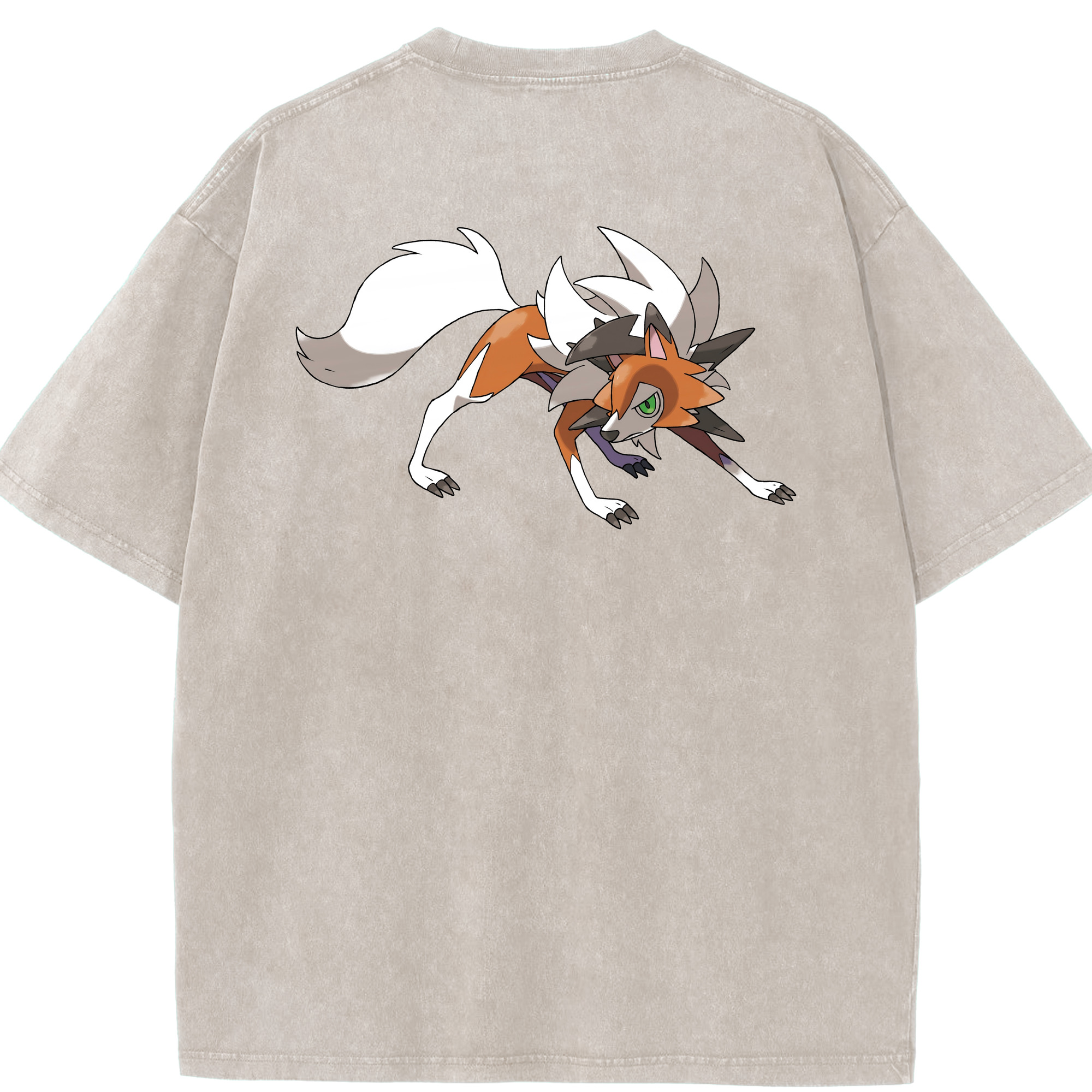 （画像用） ポケットモンスター Pokémon 綿100% ヴィンテージ風 半袖Tシャツ（背面プリント）