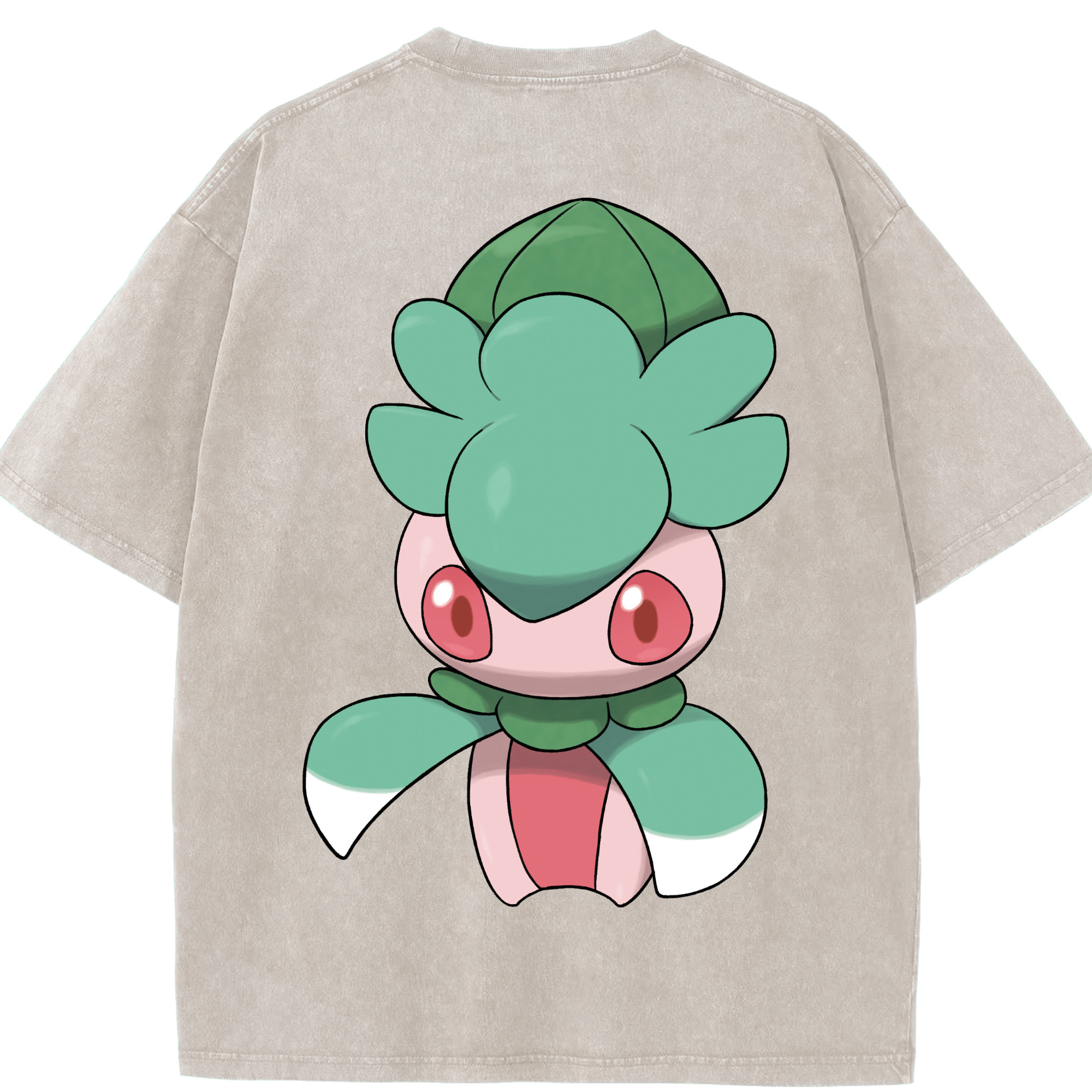 （画像用） ポケットモンスター Pokémon 綿100% ヴィンテージ風 半袖Tシャツ（背面プリント）