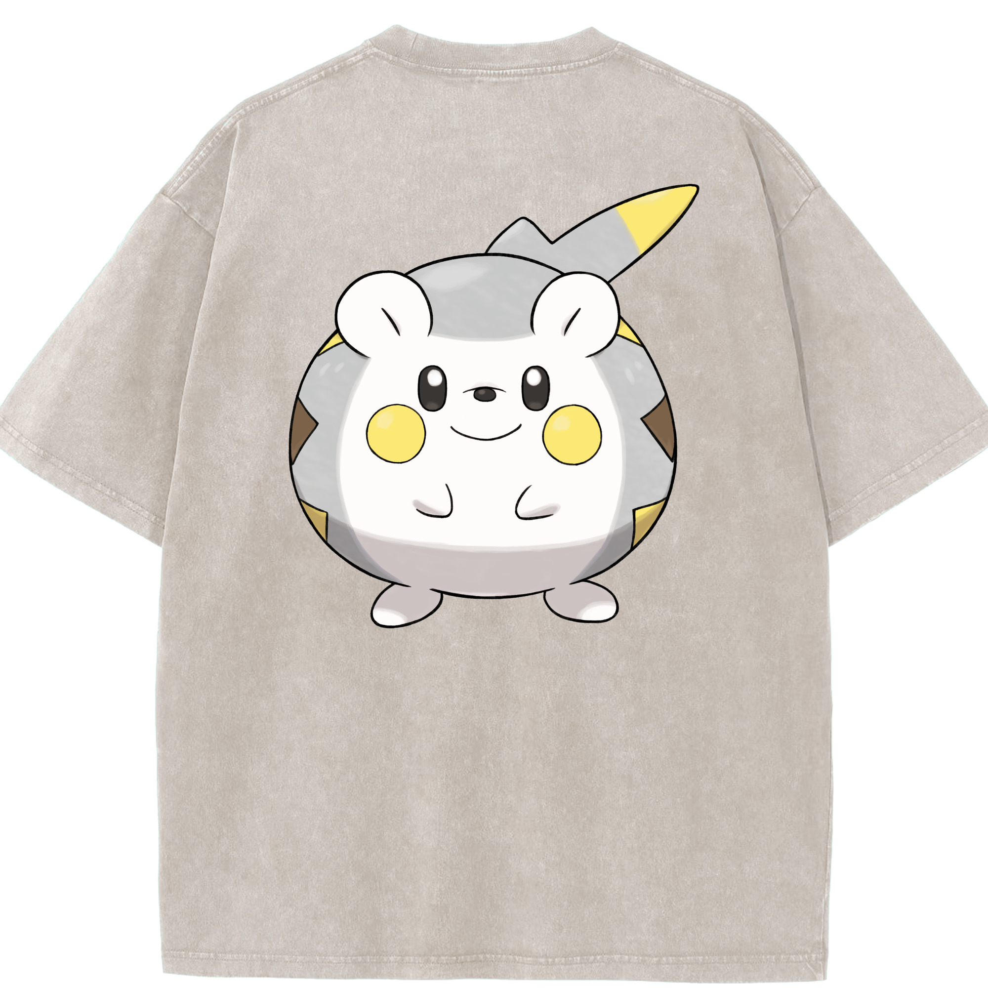 （画像用） ポケットモンスター Pokémon 綿100% ヴィンテージ風 半袖Tシャツ（背面プリント）