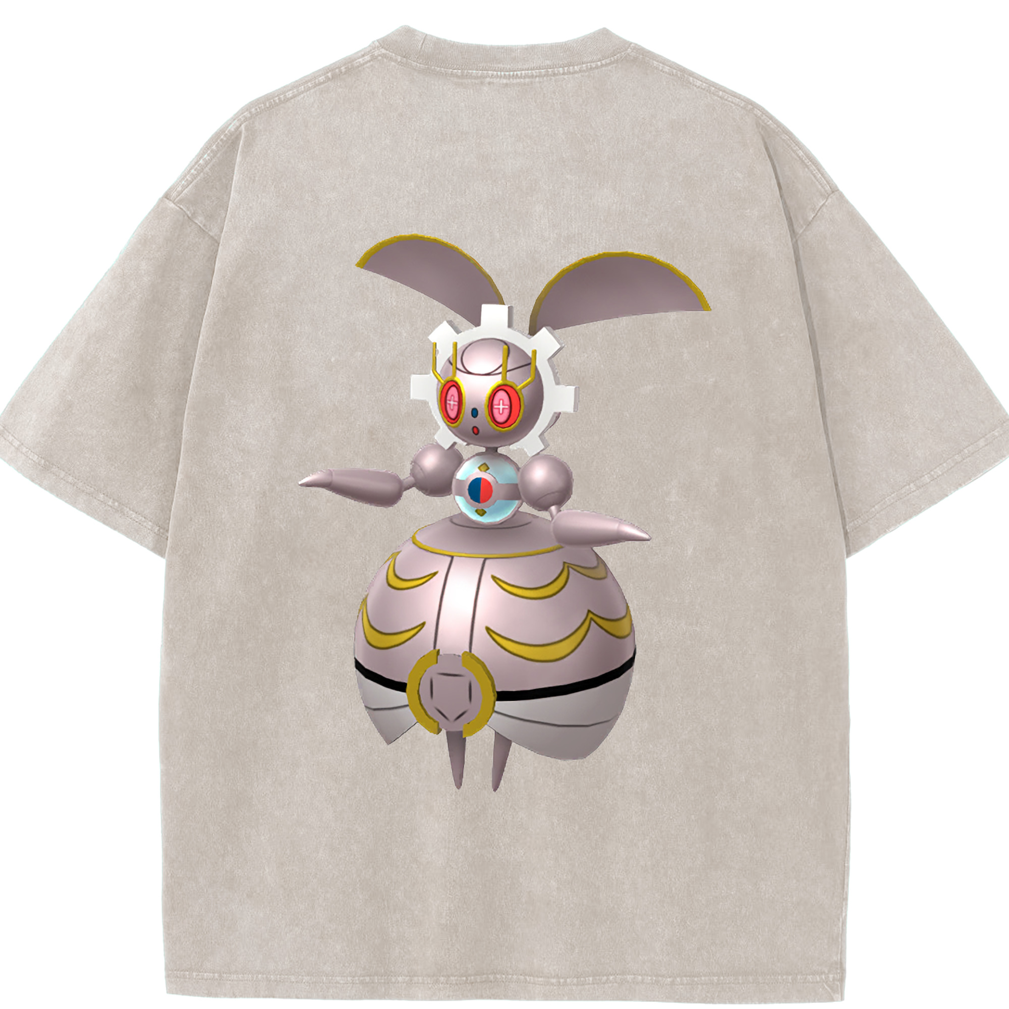 （画像用） ポケットモンスター Pokémon 綿100% ヴィンテージ風 半袖Tシャツ（背面プリント）