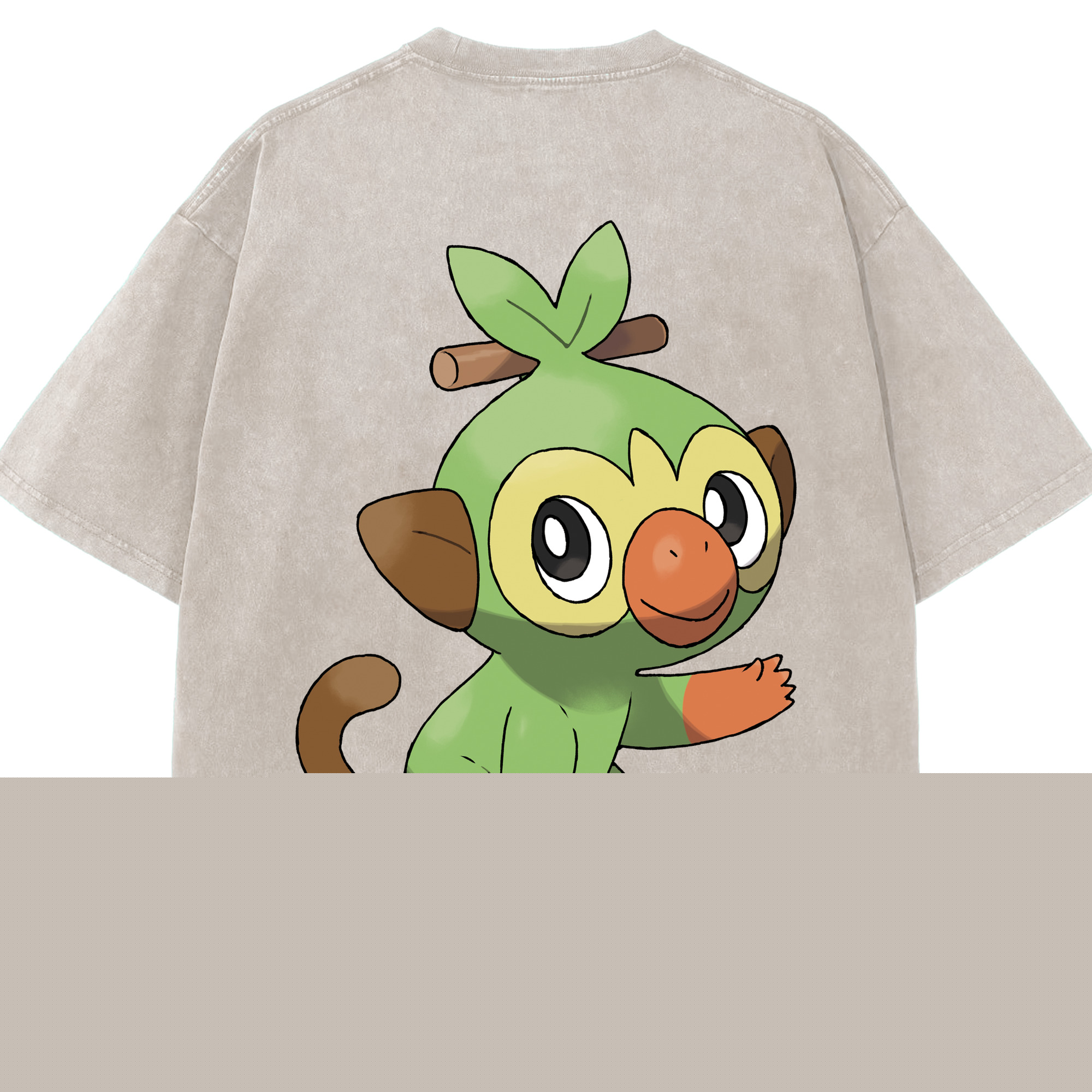 （画像用） ポケットモンスター Pokémon 綿100% ヴィンテージ風 半袖Tシャツ（背面プリント）