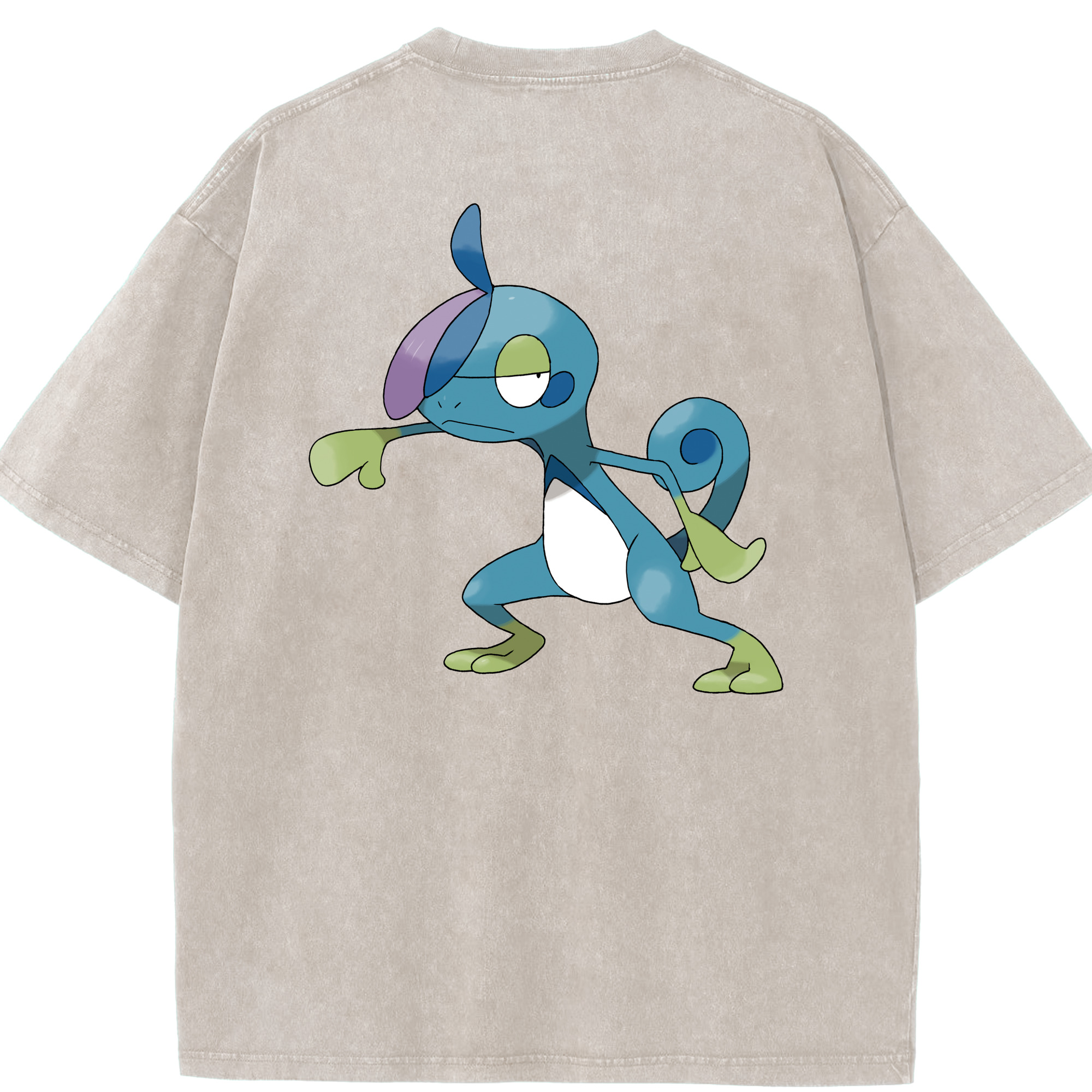 （画像用） ポケットモンスター Pokémon 綿100% ヴィンテージ風 半袖Tシャツ（背面プリント）