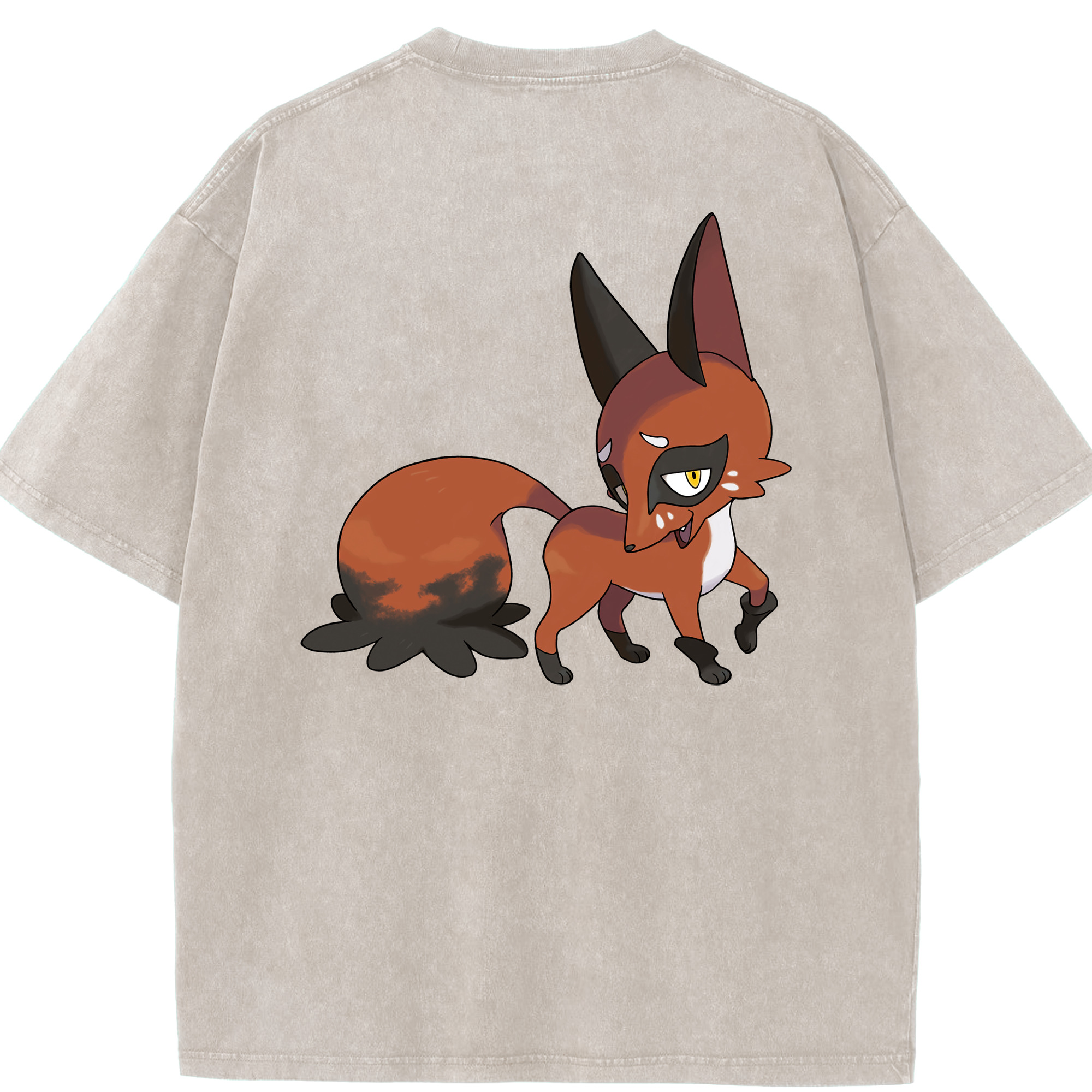 （画像用） ポケットモンスター Pokémon 綿100% ヴィンテージ風 半袖Tシャツ（背面プリント）
