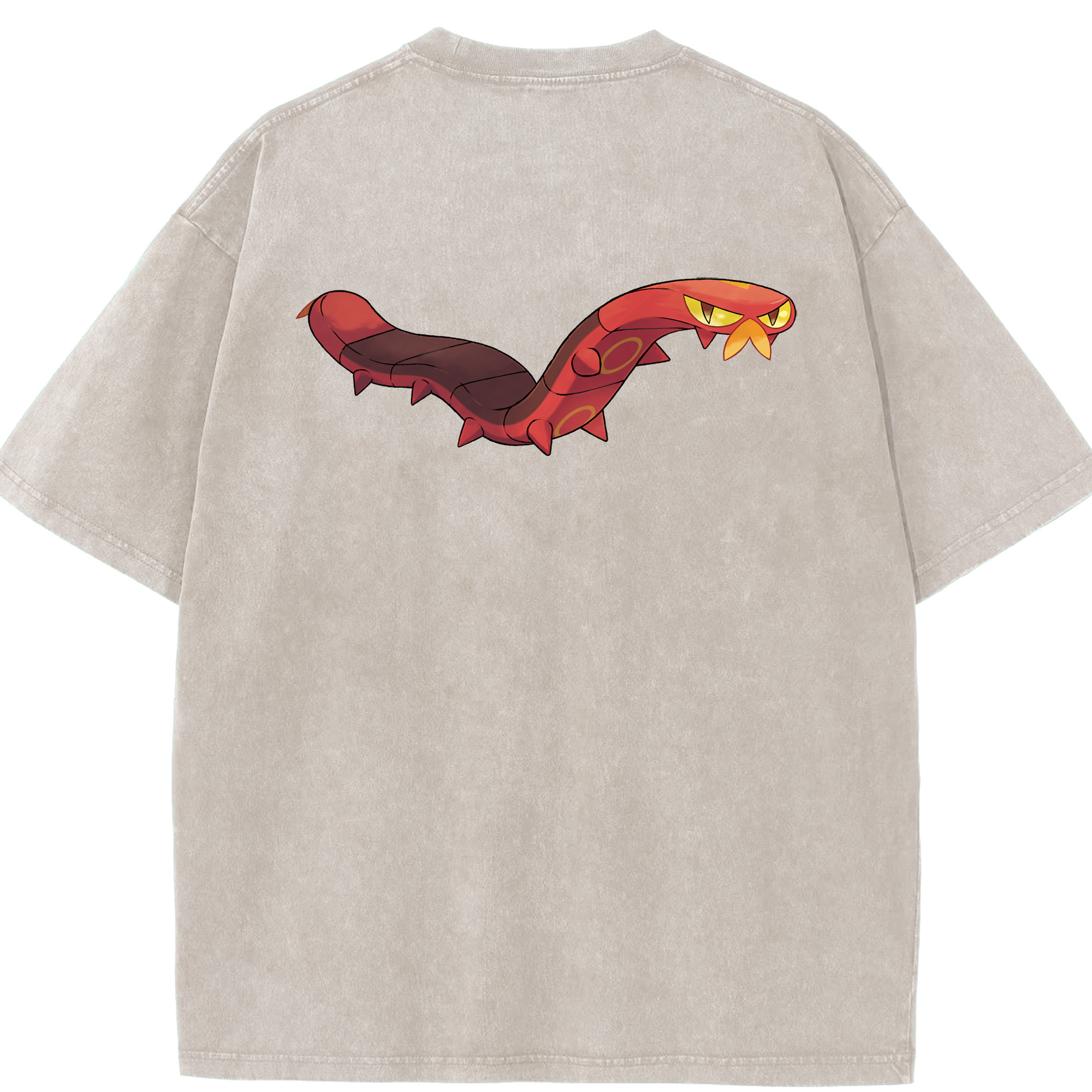 （画像用） ポケットモンスター Pokémon 綿100% ヴィンテージ風 半袖Tシャツ（背面プリント）