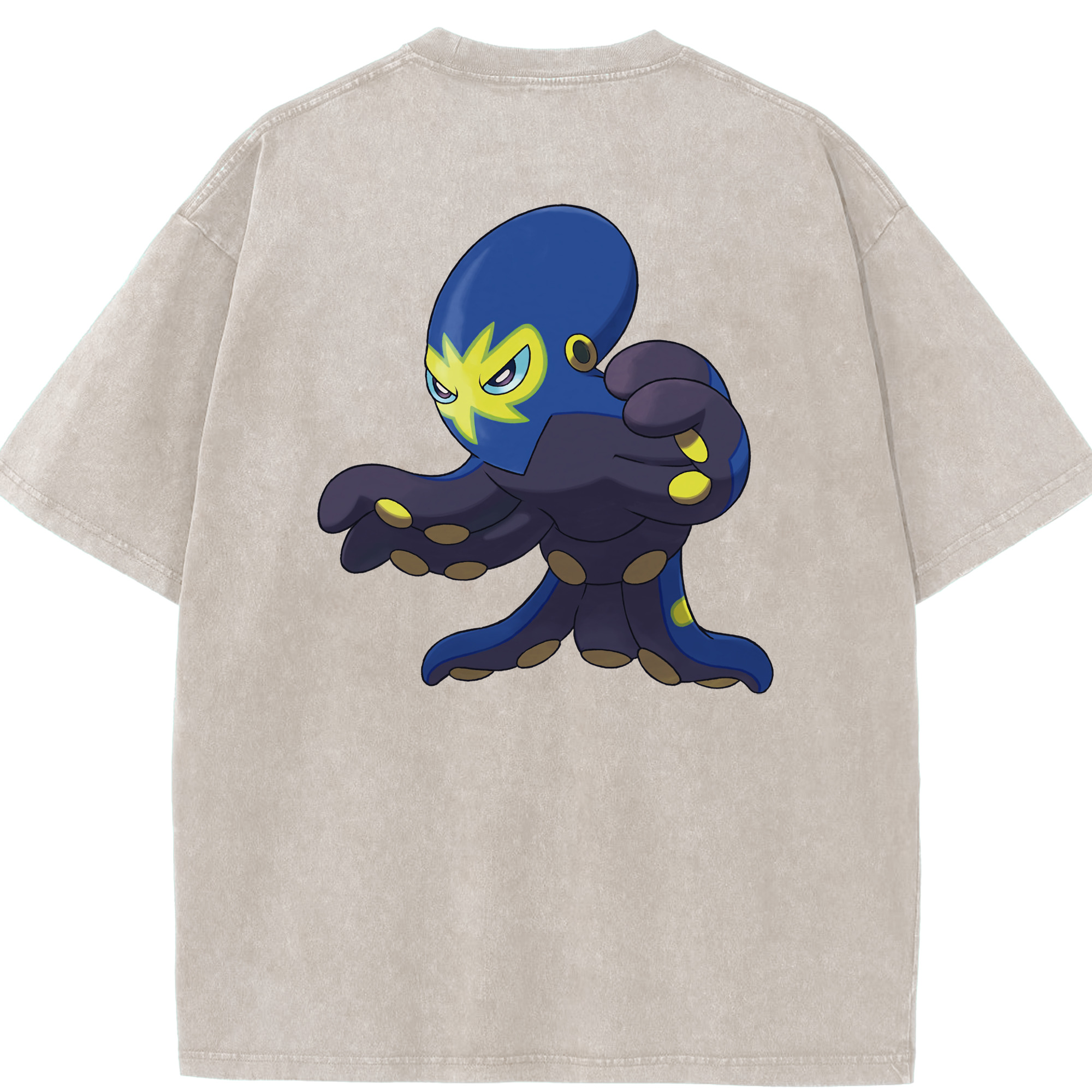 （画像用） ポケットモンスター Pokémon 綿100% ヴィンテージ風 半袖Tシャツ（背面プリント）