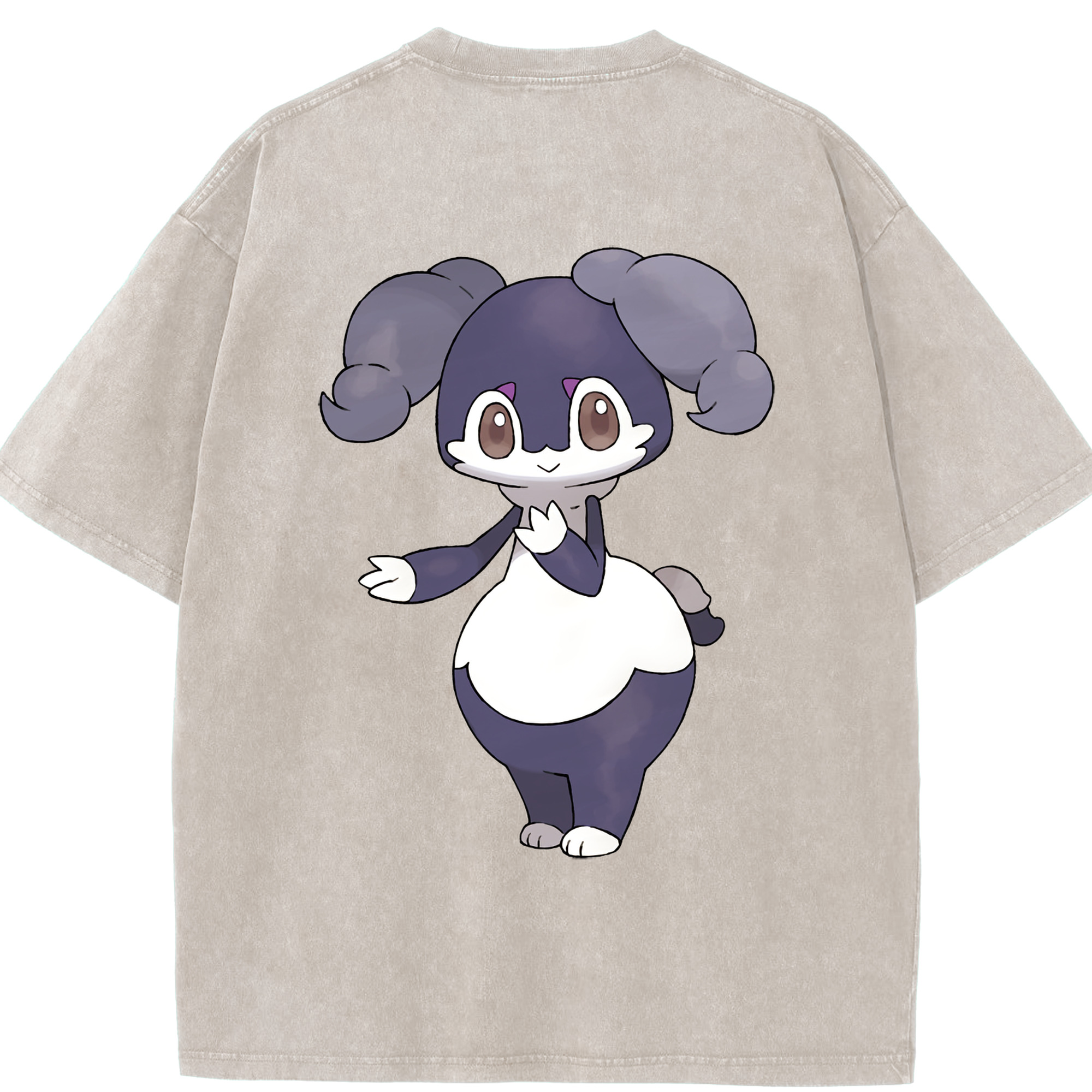 （画像用） ポケットモンスター Pokémon 綿100% ヴィンテージ風 半袖Tシャツ（背面プリント）