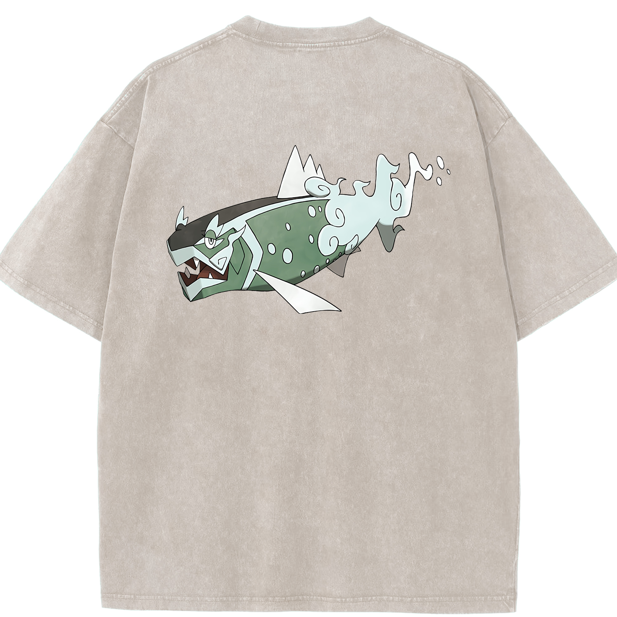 （画像用） ポケットモンスター Pokémon 綿100% ヴィンテージ風 半袖Tシャツ（背面プリント）