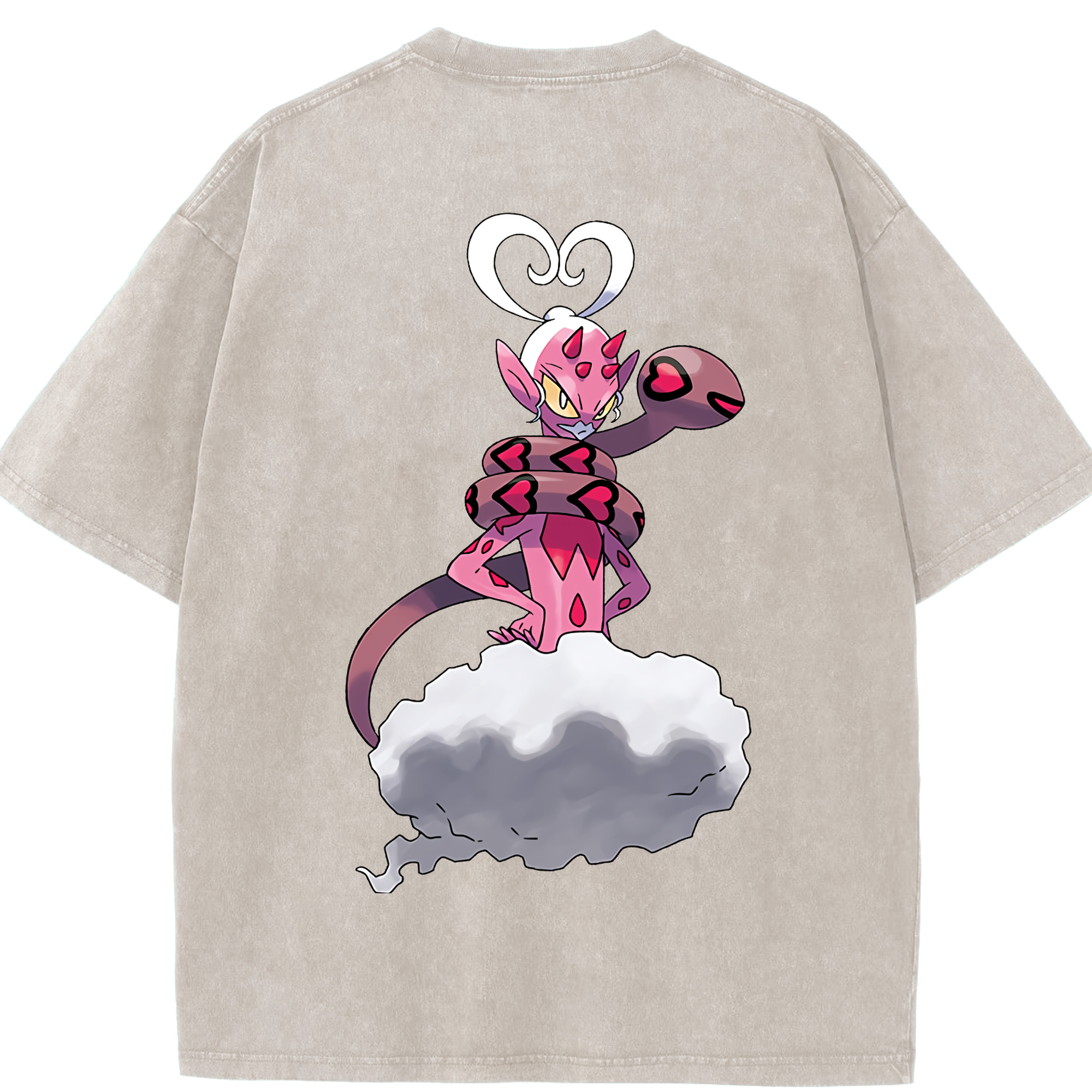 （画像用） ポケットモンスター Pokémon 綿100% ヴィンテージ風 半袖Tシャツ（背面プリント）