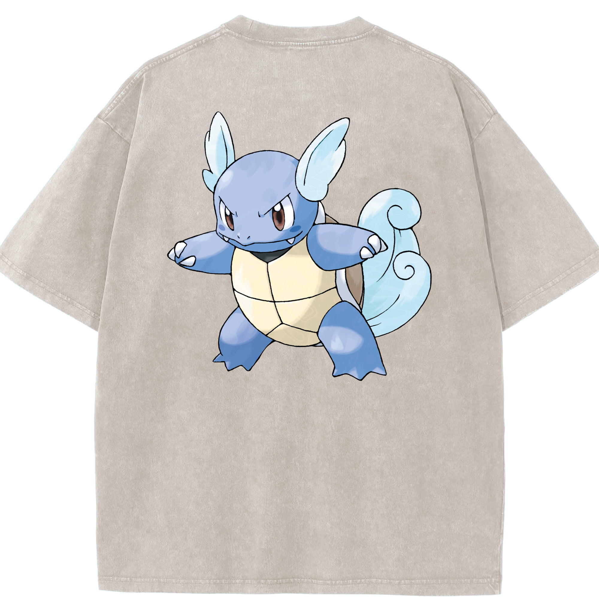 （画像用） ポケットモンスター Pokémon 綿100% ヴィンテージ風 半袖Tシャツ（背面プリント）