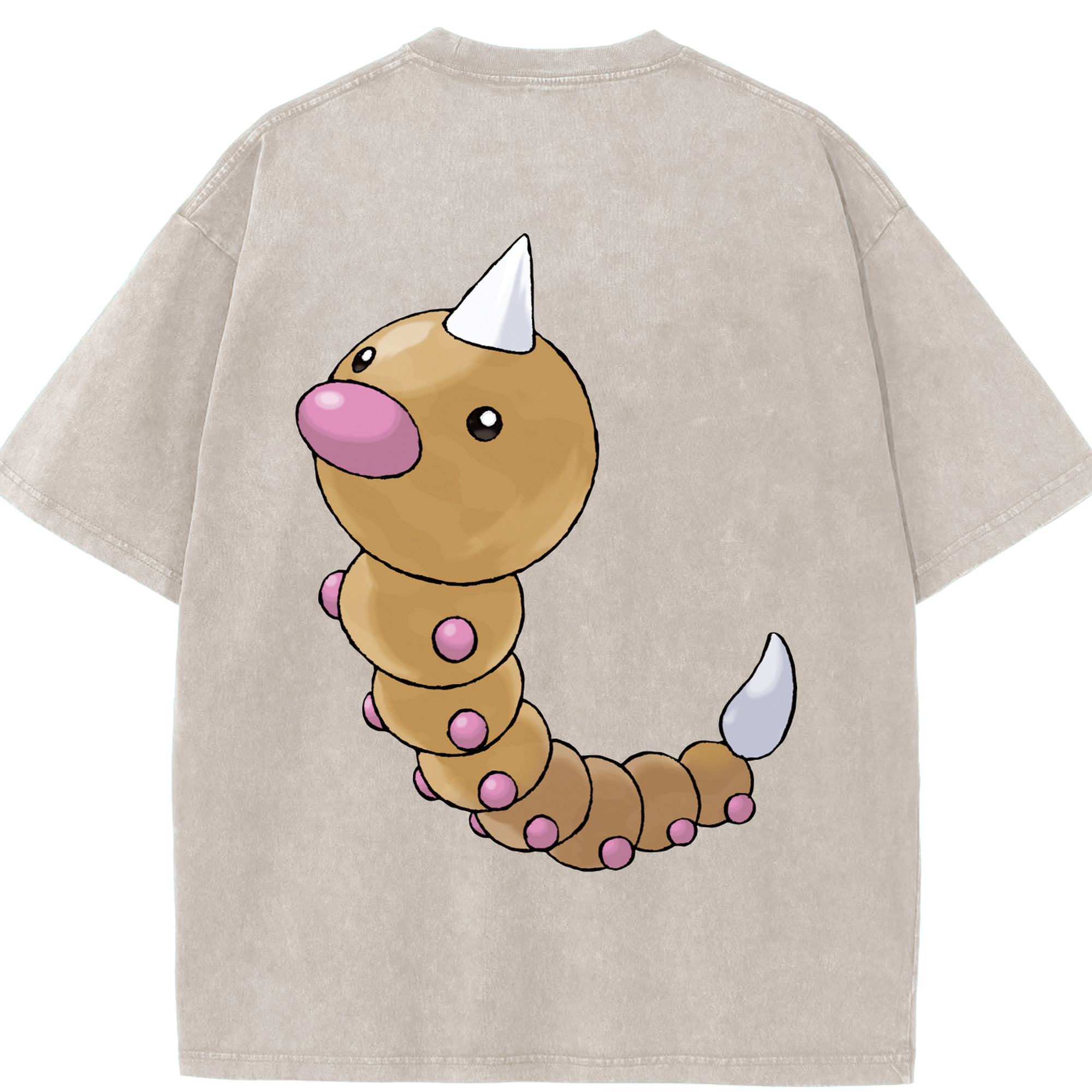 （画像用） ポケットモンスター Pokémon 綿100% ヴィンテージ風 半袖Tシャツ（背面プリント）
