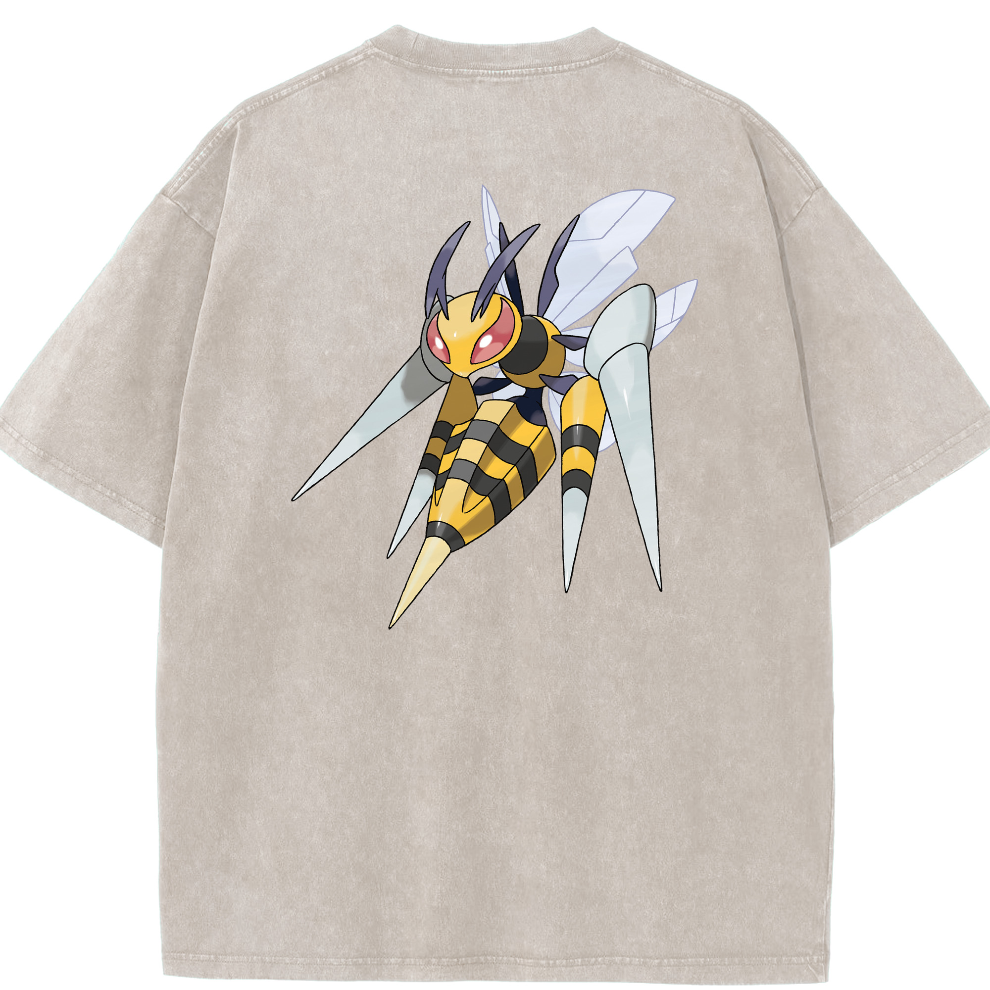 （画像用） ポケットモンスター Pokémon 綿100% ヴィンテージ風 半袖Tシャツ（背面プリント）