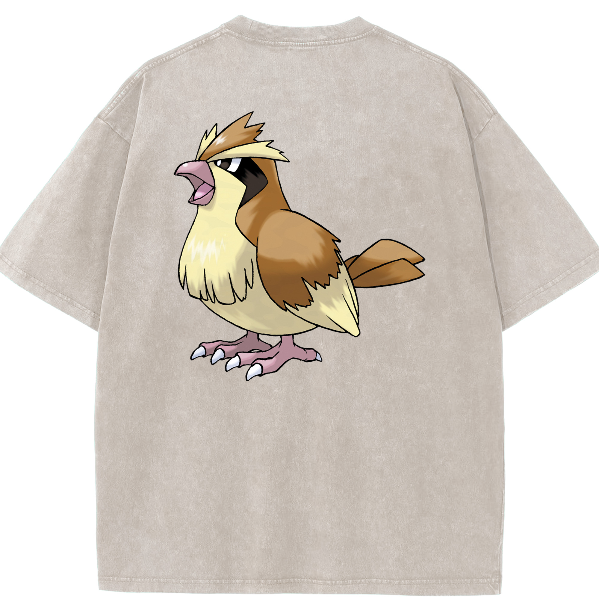 （画像用） ポケットモンスター Pokémon 綿100% ヴィンテージ風 半袖Tシャツ（背面プリント）