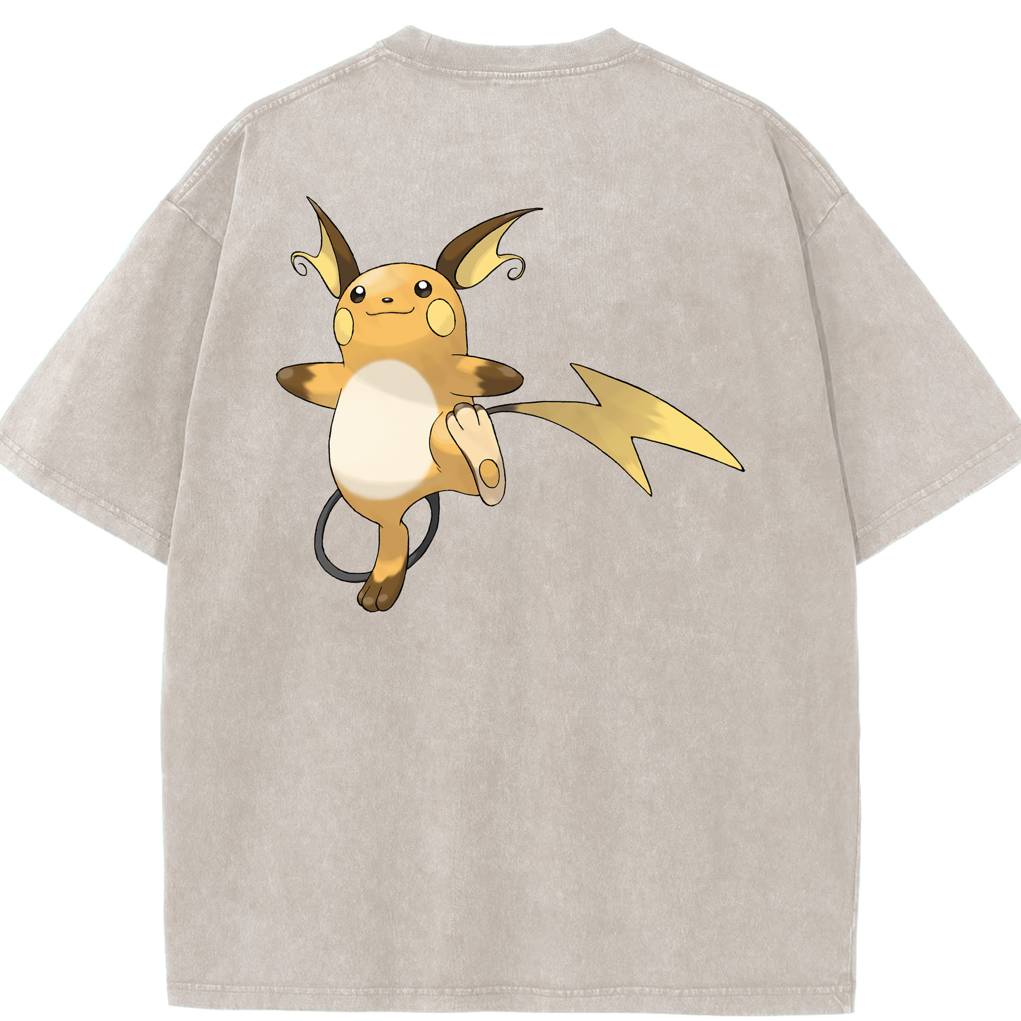 （画像用） ポケットモンスター Pokémon 綿100% ヴィンテージ風 半袖Tシャツ（背面プリント）