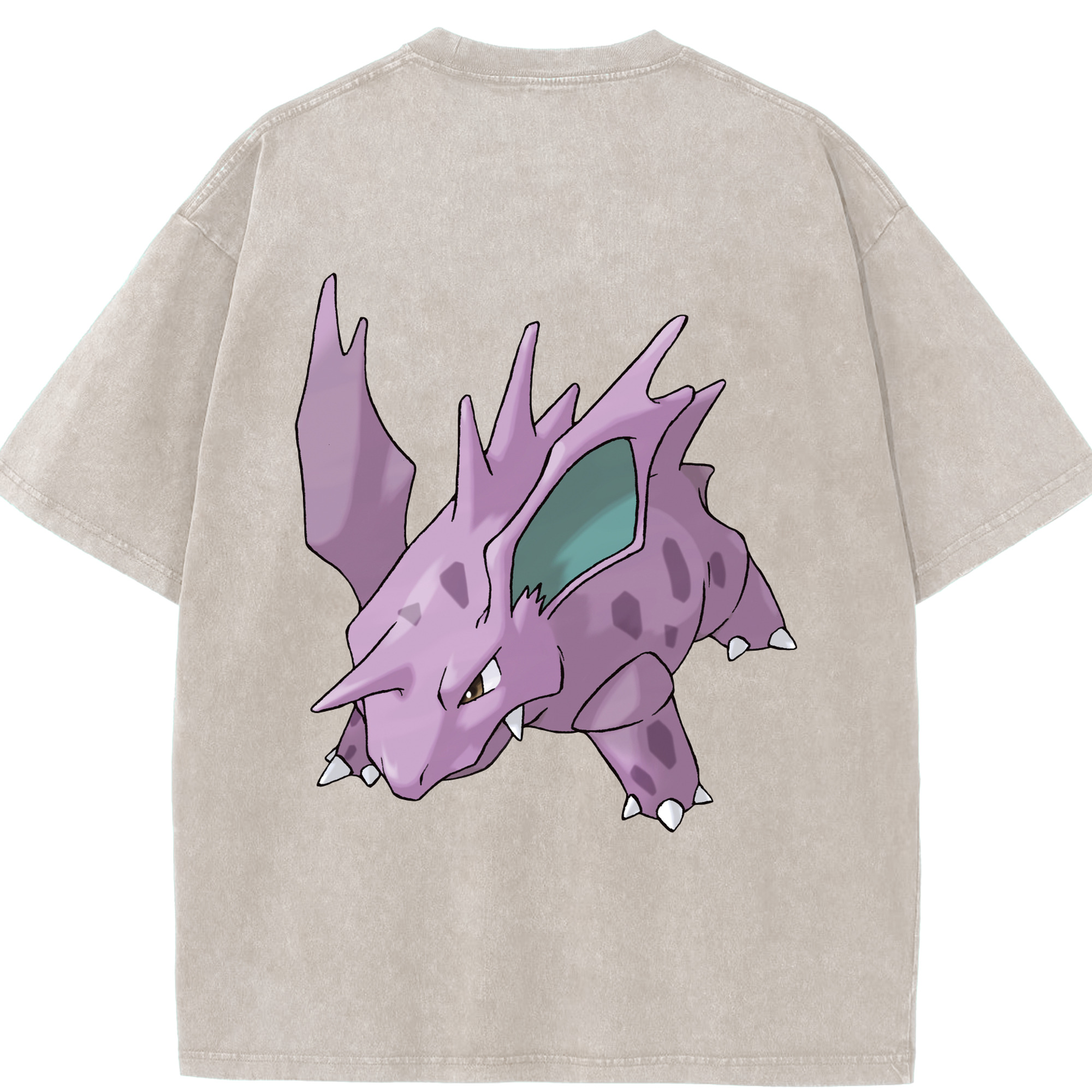 （画像用） ポケットモンスター Pokémon 綿100% ヴィンテージ風 半袖Tシャツ（背面プリント）