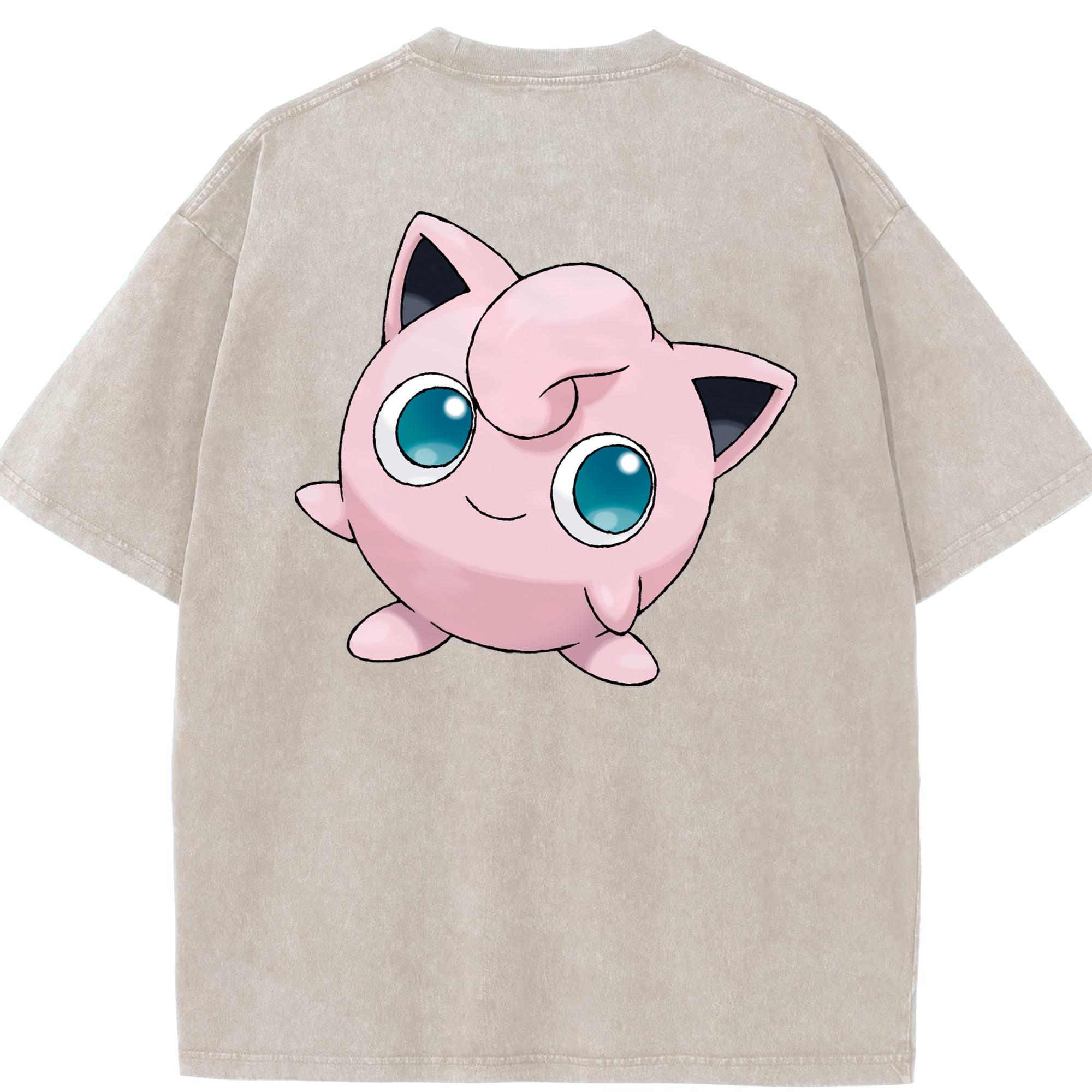 （画像用） ポケットモンスター Pokémon 綿100% ヴィンテージ風 半袖Tシャツ（背面プリント）