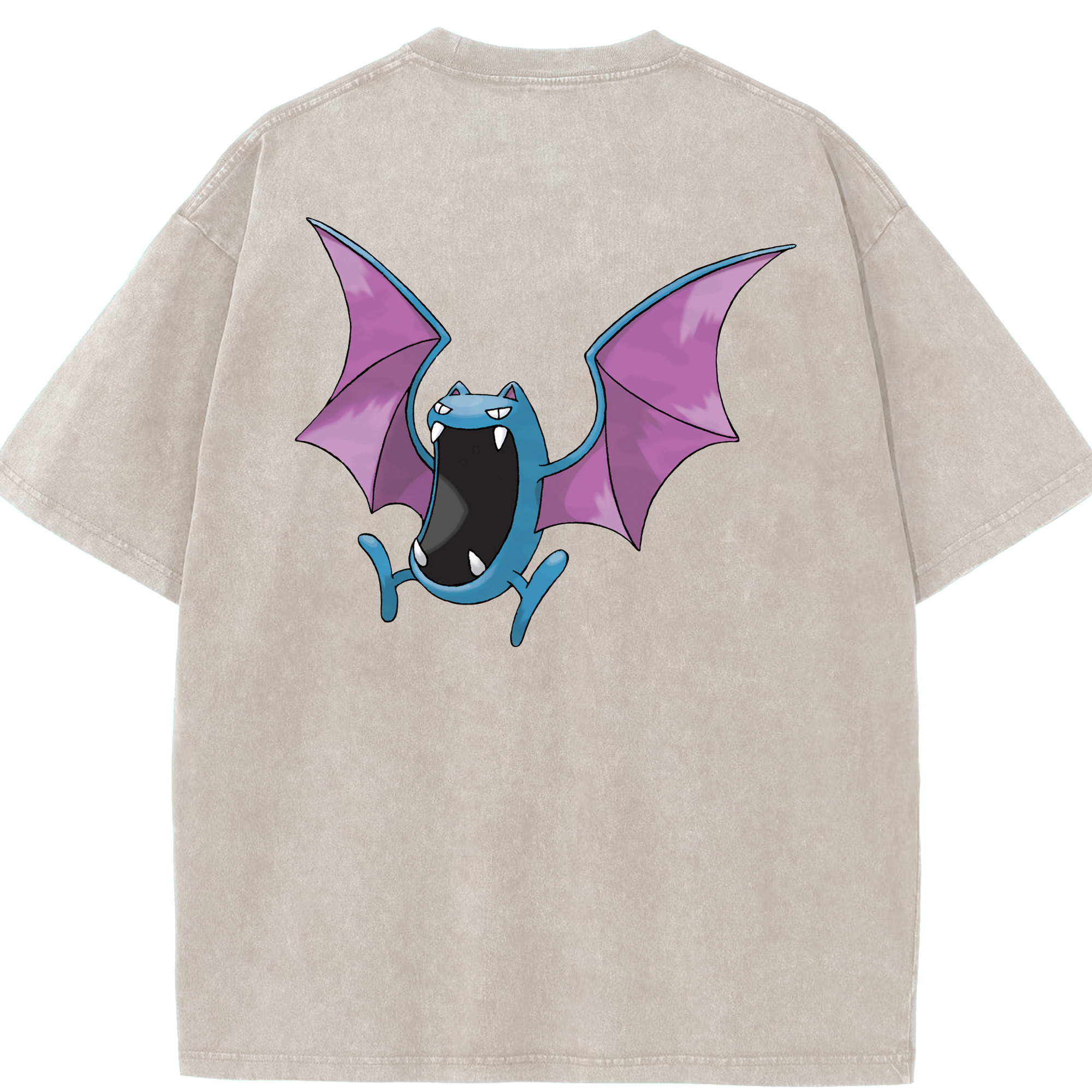 （画像用） ポケットモンスター Pokémon 綿100% ヴィンテージ風 半袖Tシャツ（背面プリント）