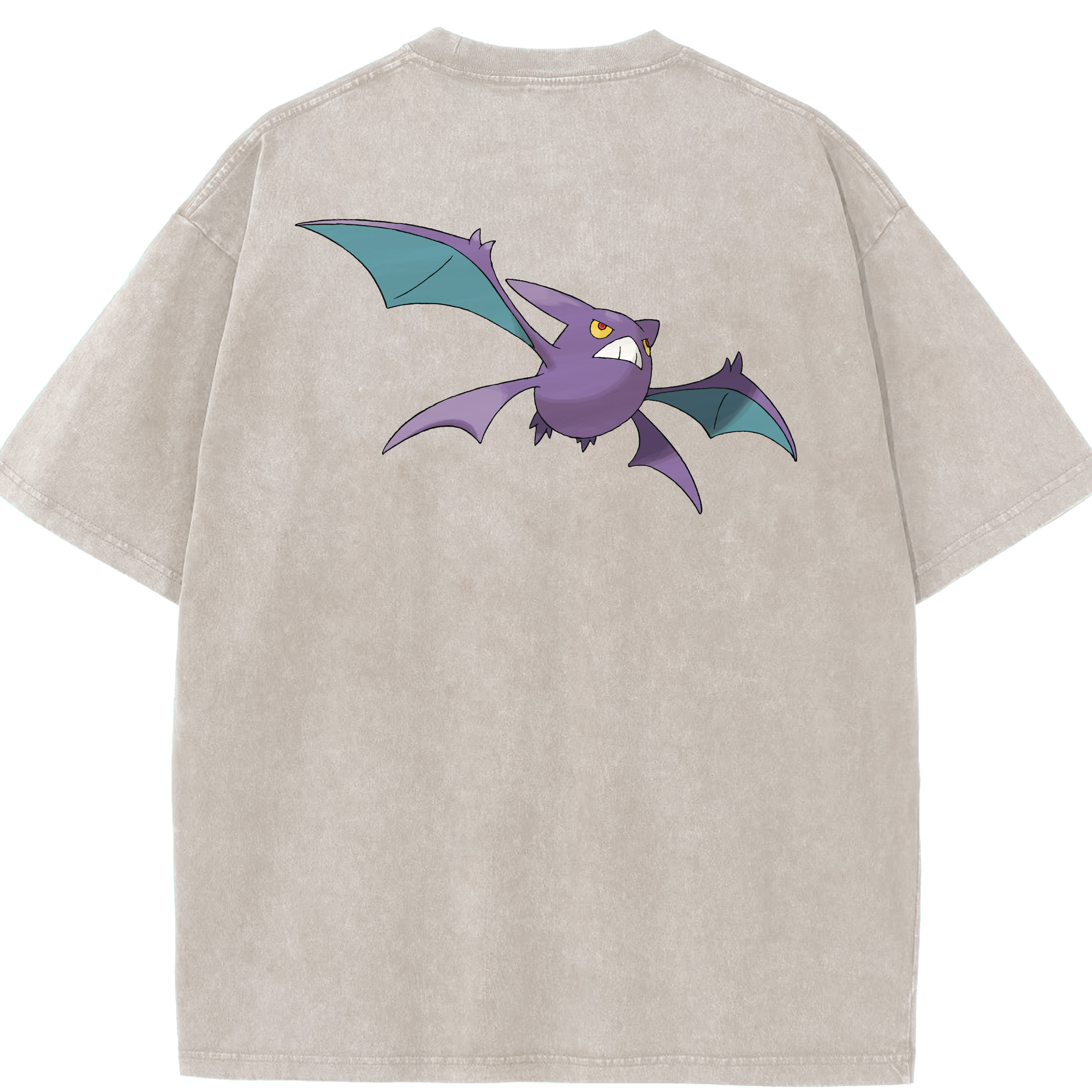 （画像用） ポケットモンスター Pokémon 綿100% ヴィンテージ風 半袖Tシャツ（背面プリント）