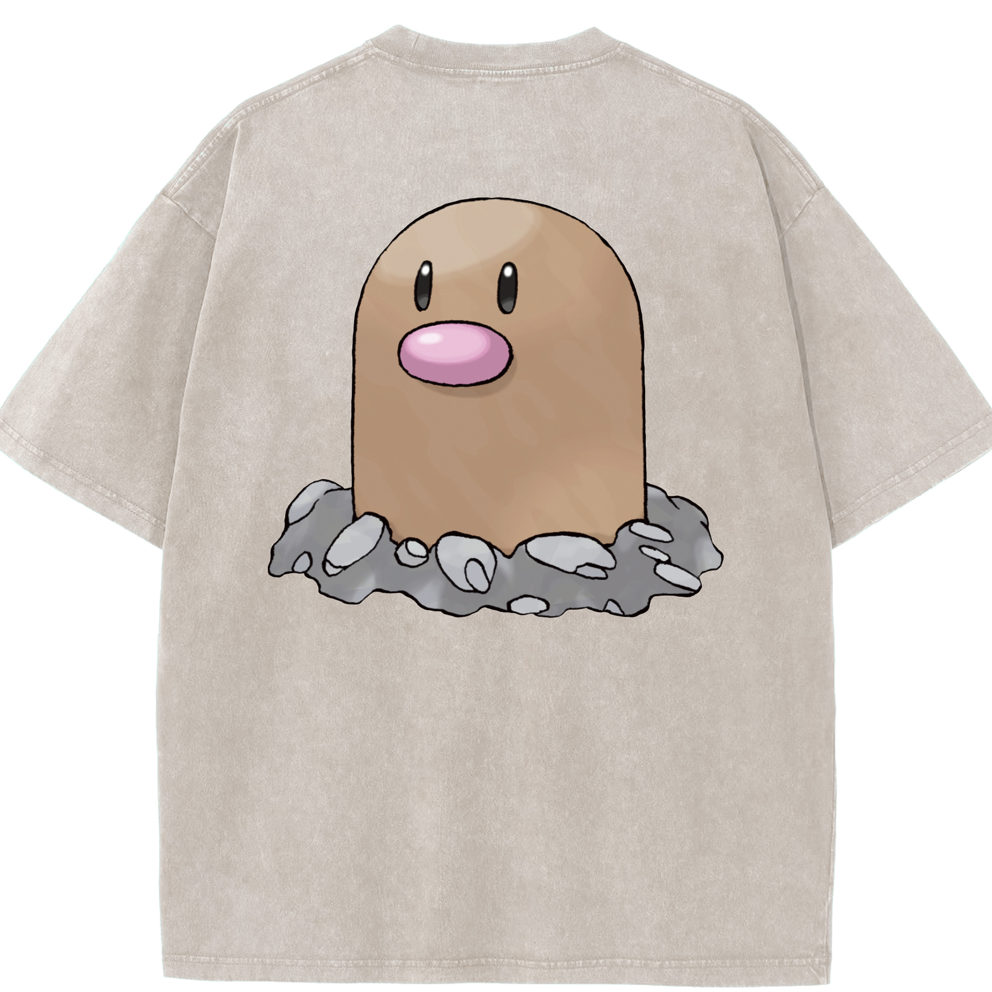 （画像用） ポケットモンスター Pokémon 綿100% ヴィンテージ風 半袖Tシャツ（背面プリント）