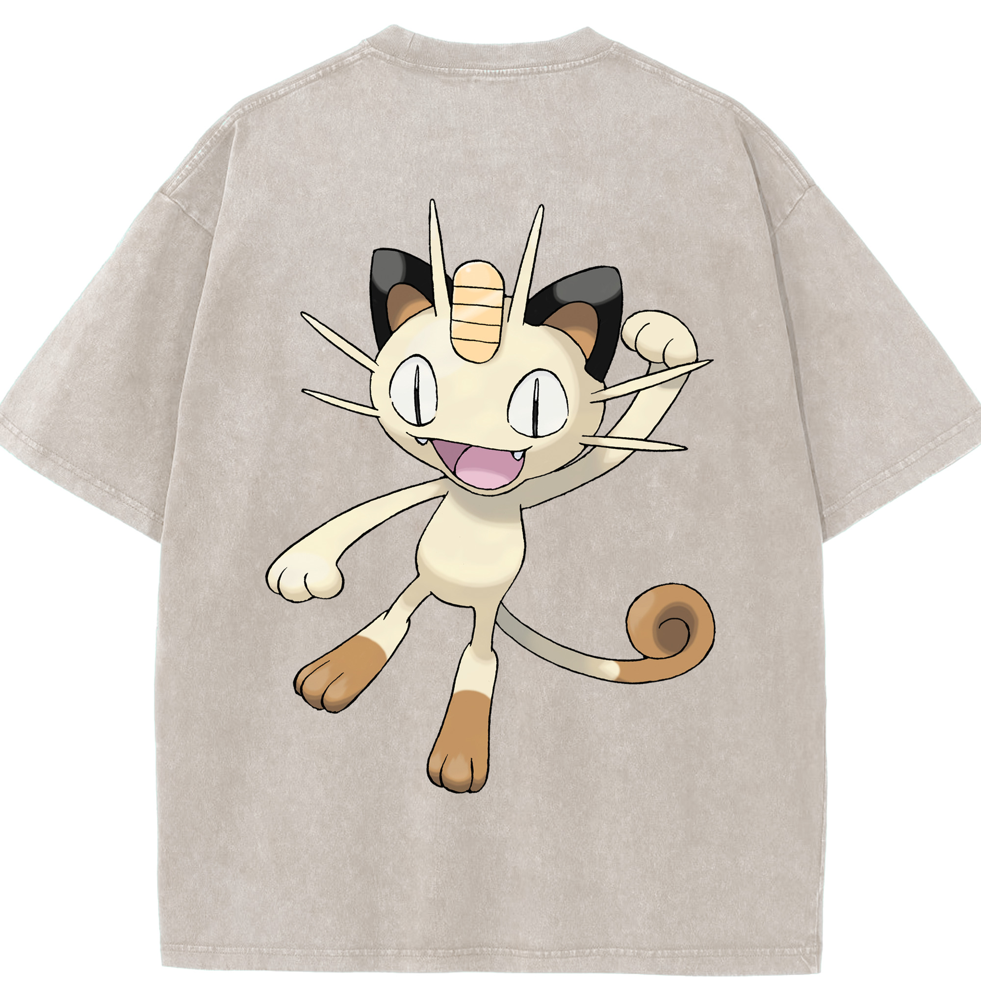 （画像用） ポケットモンスター Pokémon 綿100% ヴィンテージ風 半袖Tシャツ（背面プリント）