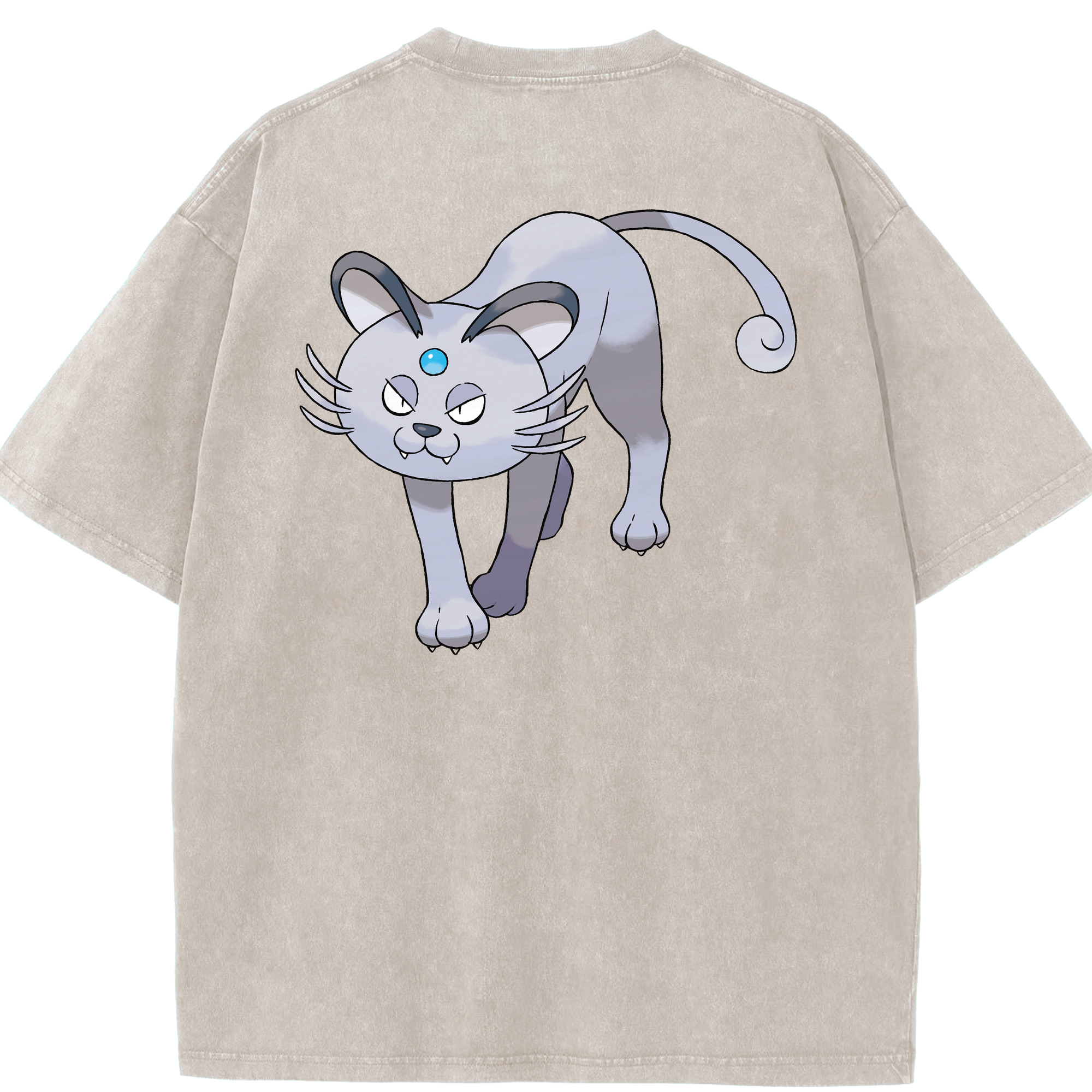 （画像用） ポケットモンスター Pokémon 綿100% ヴィンテージ風 半袖Tシャツ（背面プリント）