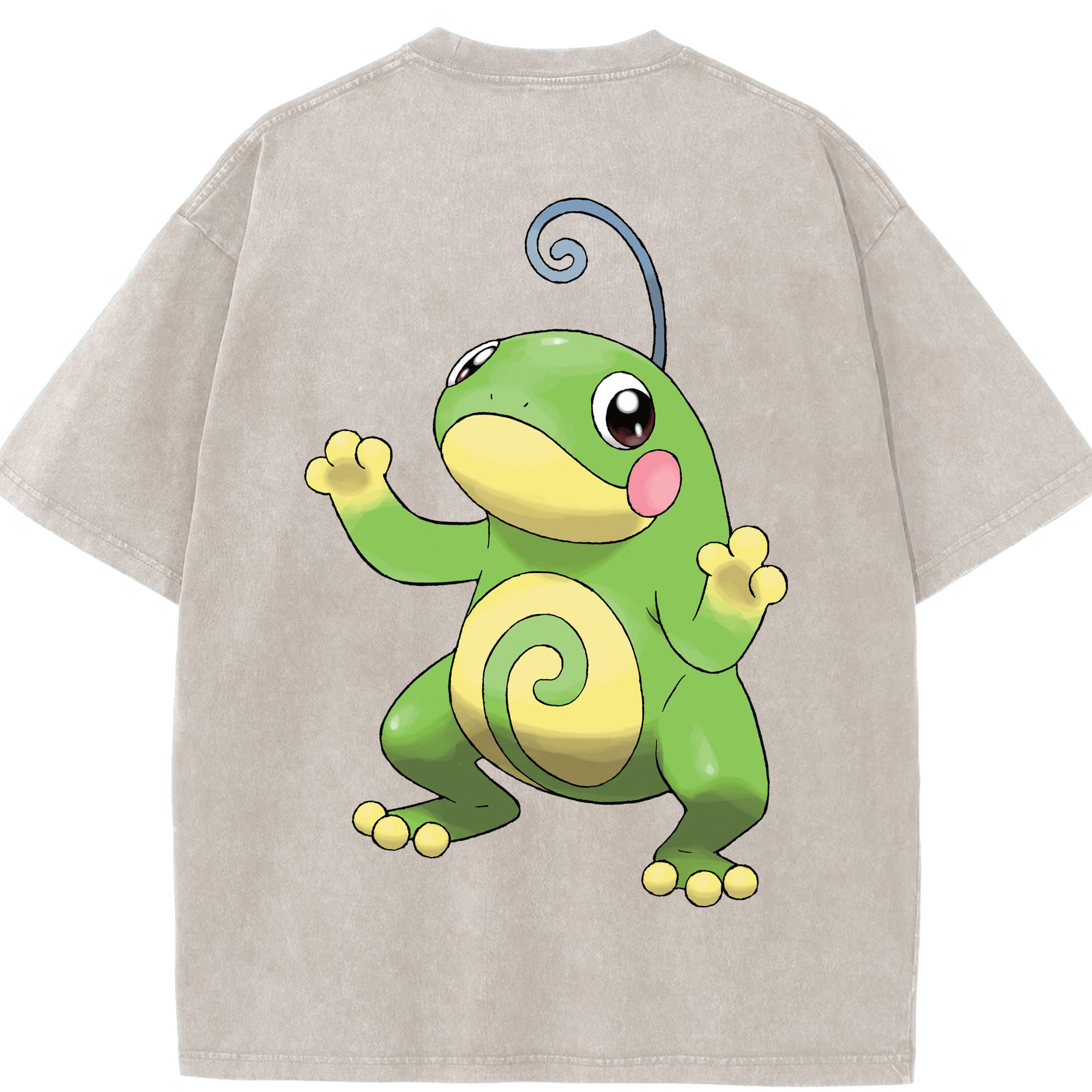 （画像用） ポケットモンスター Pokémon 綿100% ヴィンテージ風 半袖Tシャツ（背面プリント）