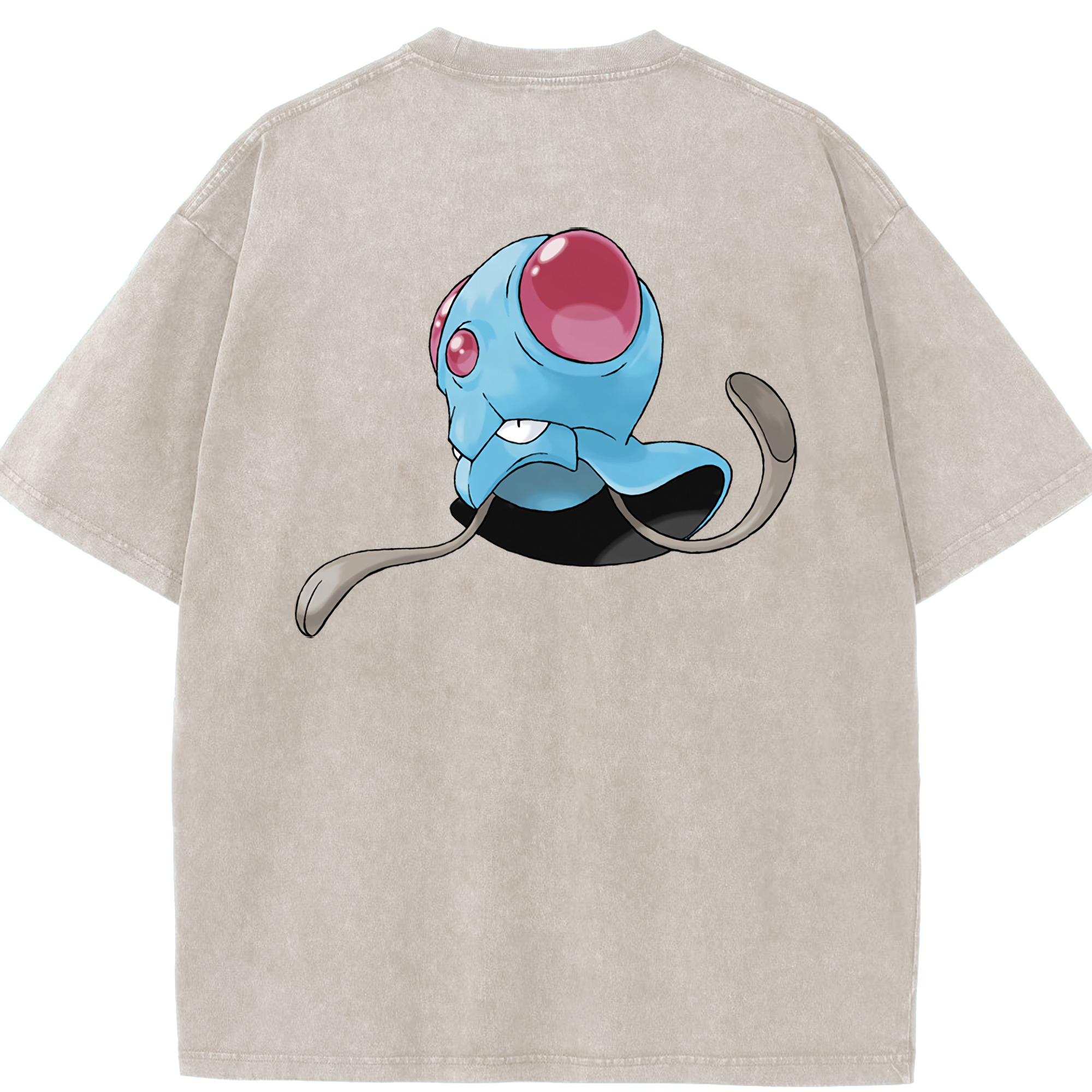 （画像用） ポケットモンスター Pokémon 綿100% ヴィンテージ風 半袖Tシャツ（背面プリント）