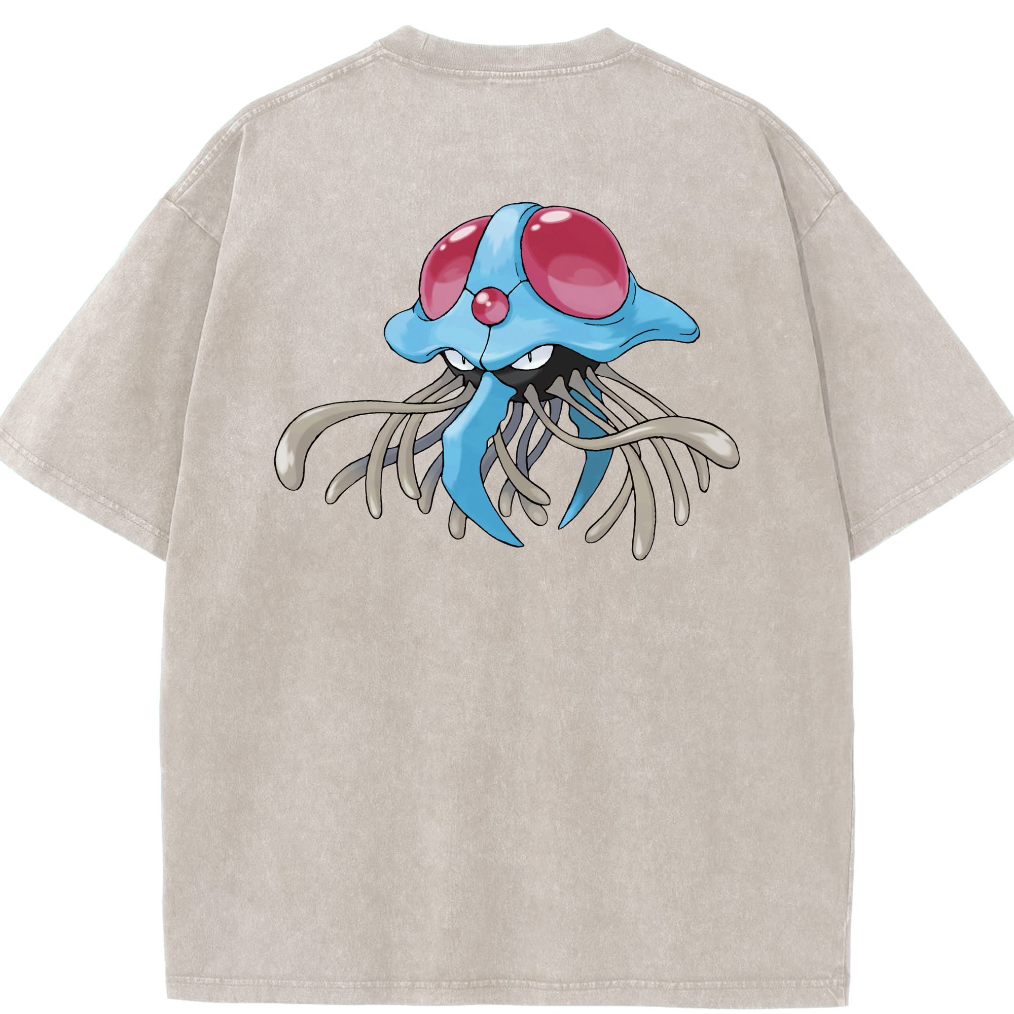 （画像用） ポケットモンスター Pokémon 綿100% ヴィンテージ風 半袖Tシャツ（背面プリント）