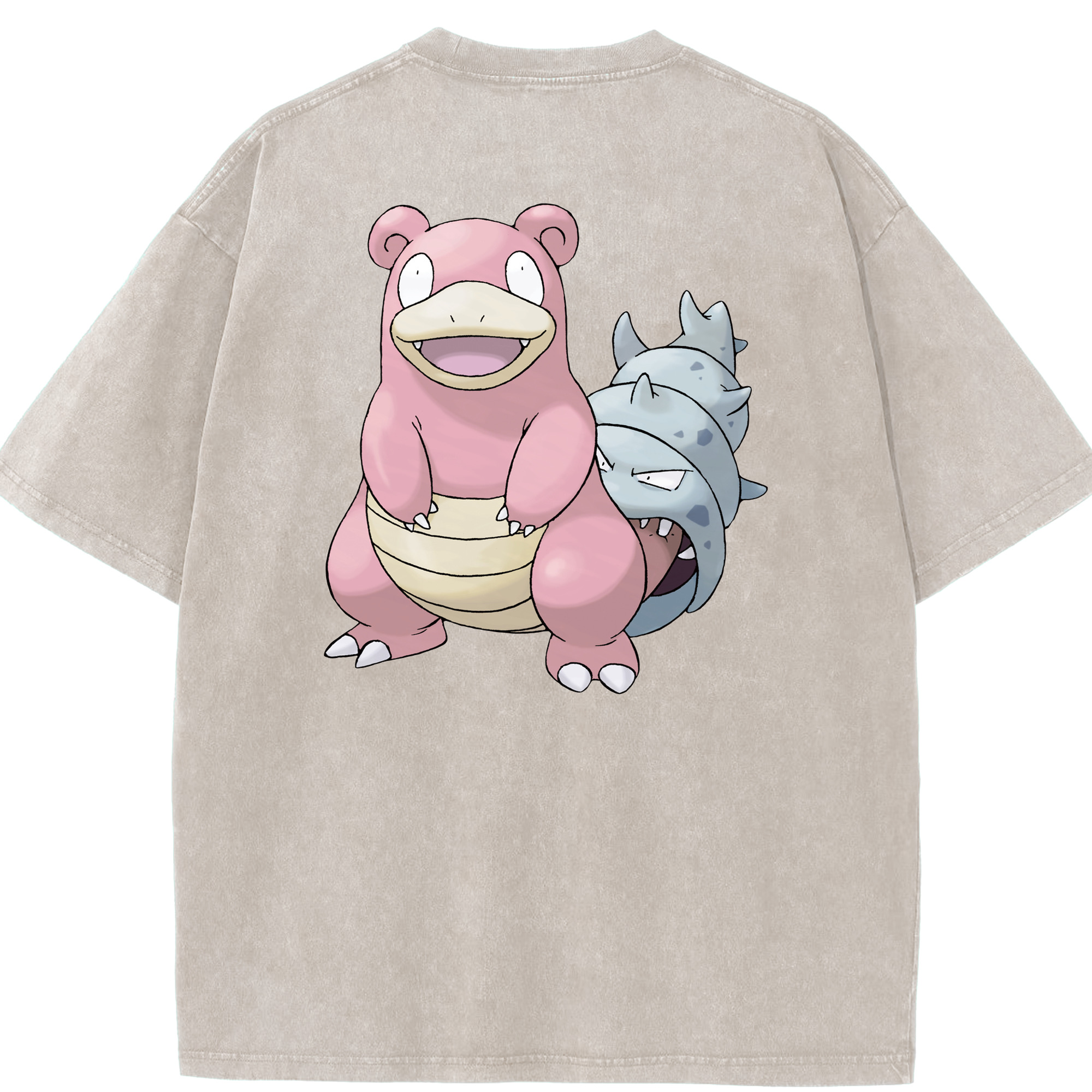 （画像用） ポケットモンスター Pokémon 綿100% ヴィンテージ風 半袖Tシャツ（背面プリント）